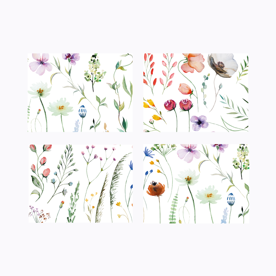 רביעיית פלייסמט ויניל - דגם בראשית הבר