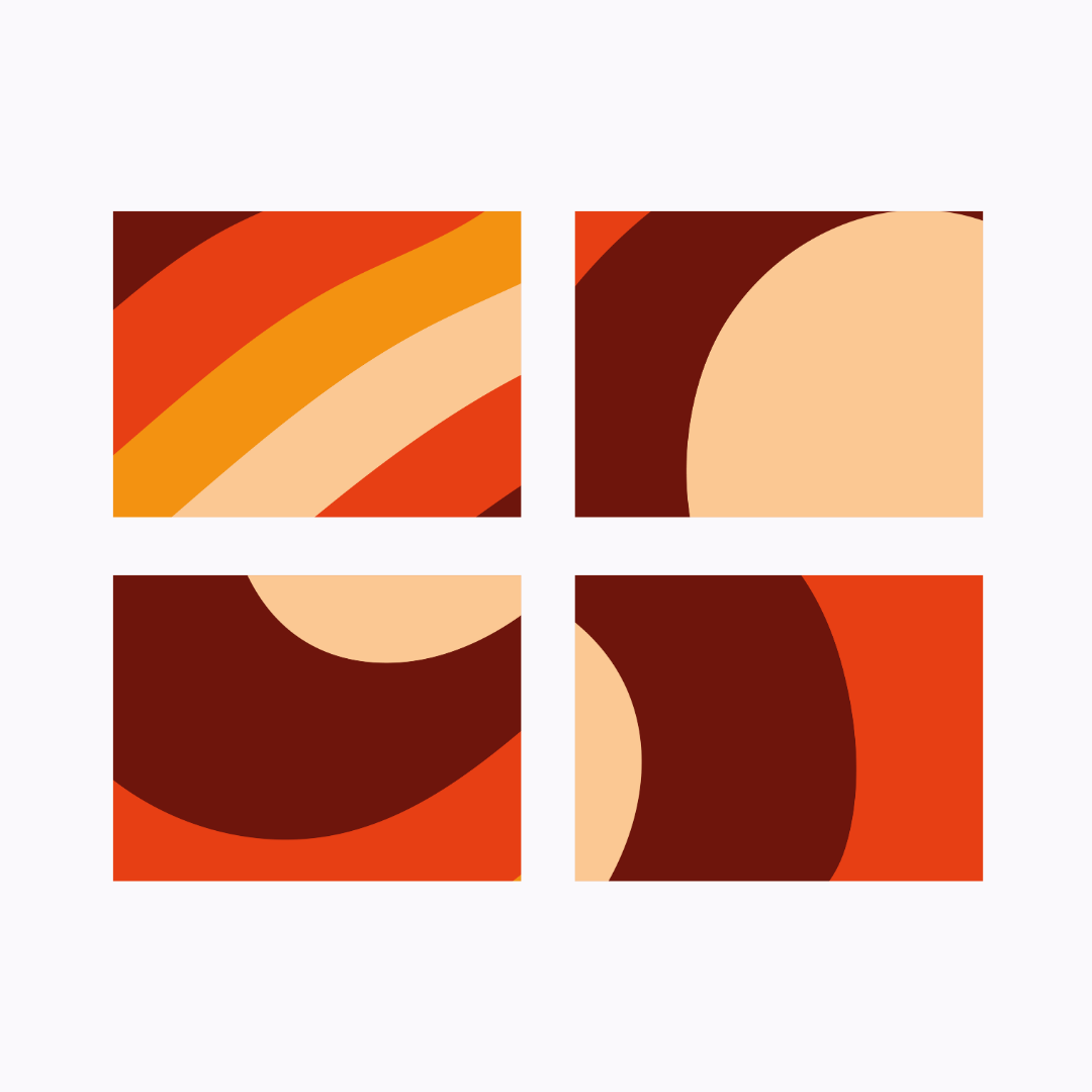 רביעיית פלייסמט ויניל רטרו - וילון בסלון