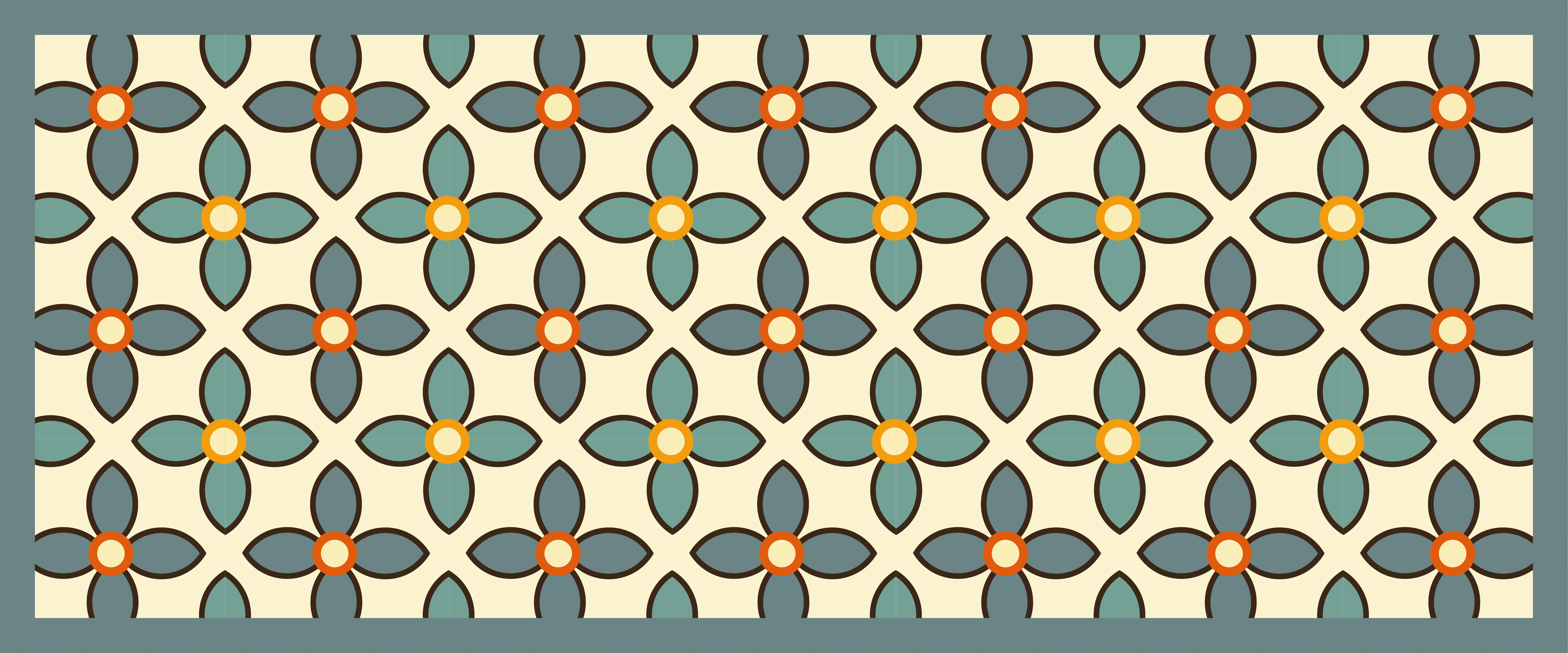 שטיח ויניל בהתאמה אישית - סדרת רטרו