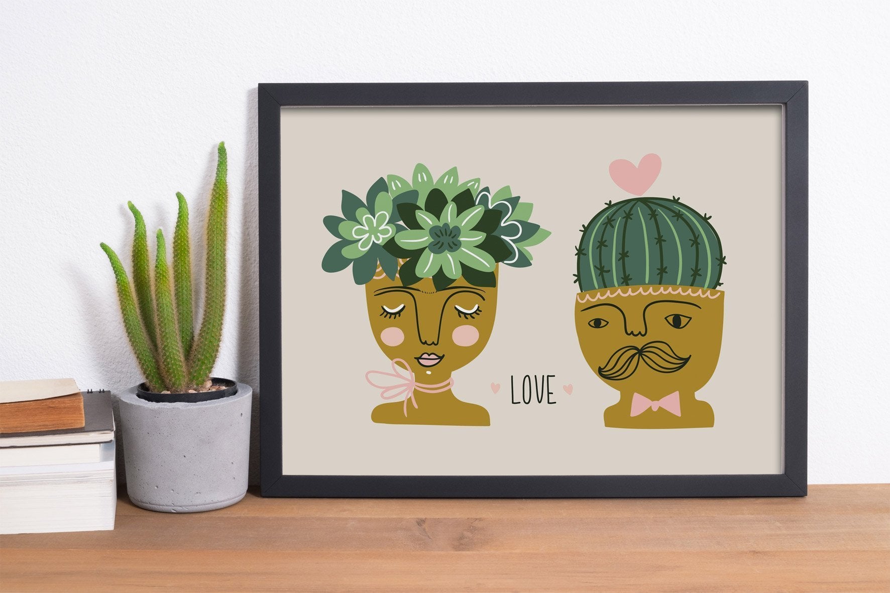 הדפס - זוג עציצים