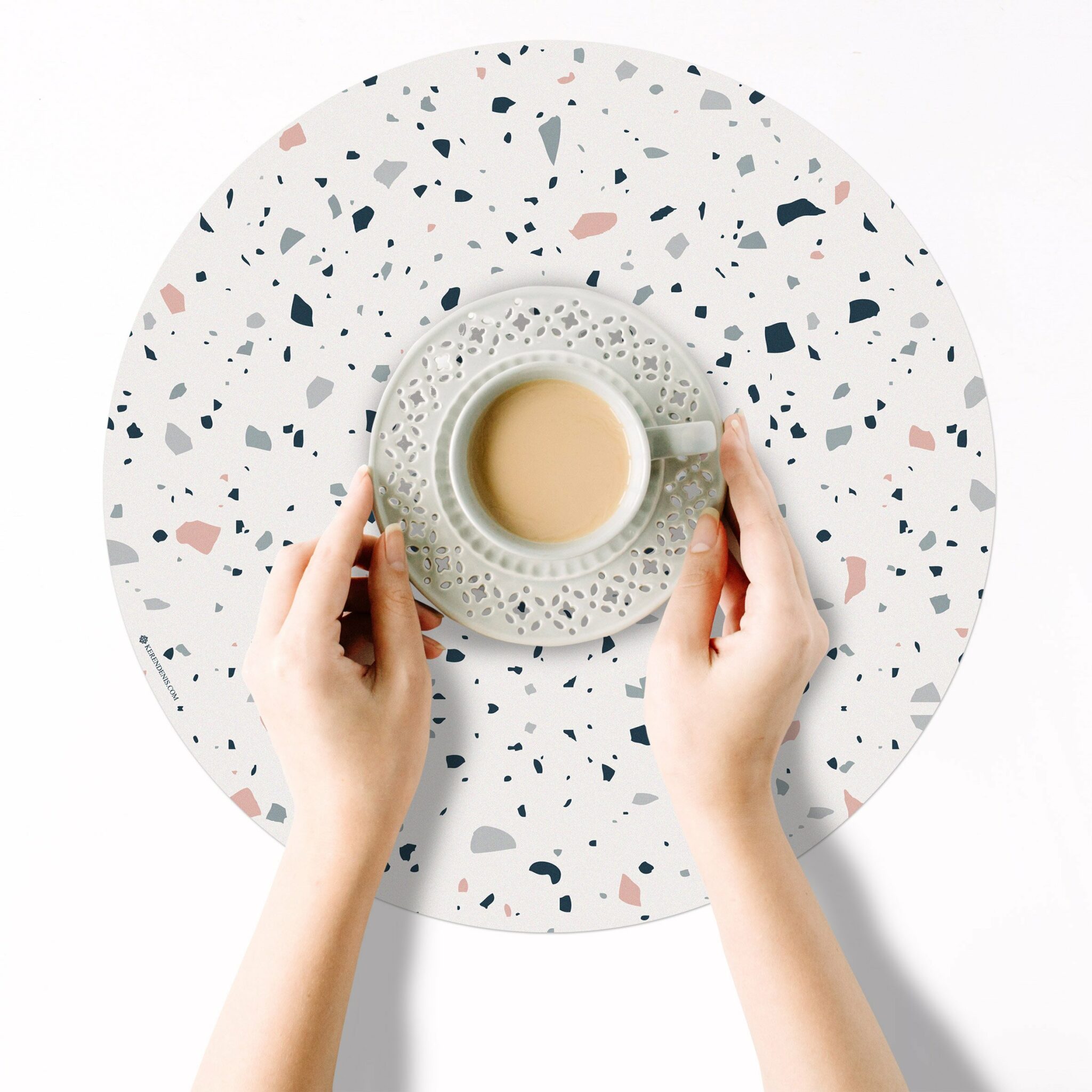 פלייסמט ויניל - עגול טראצו 02