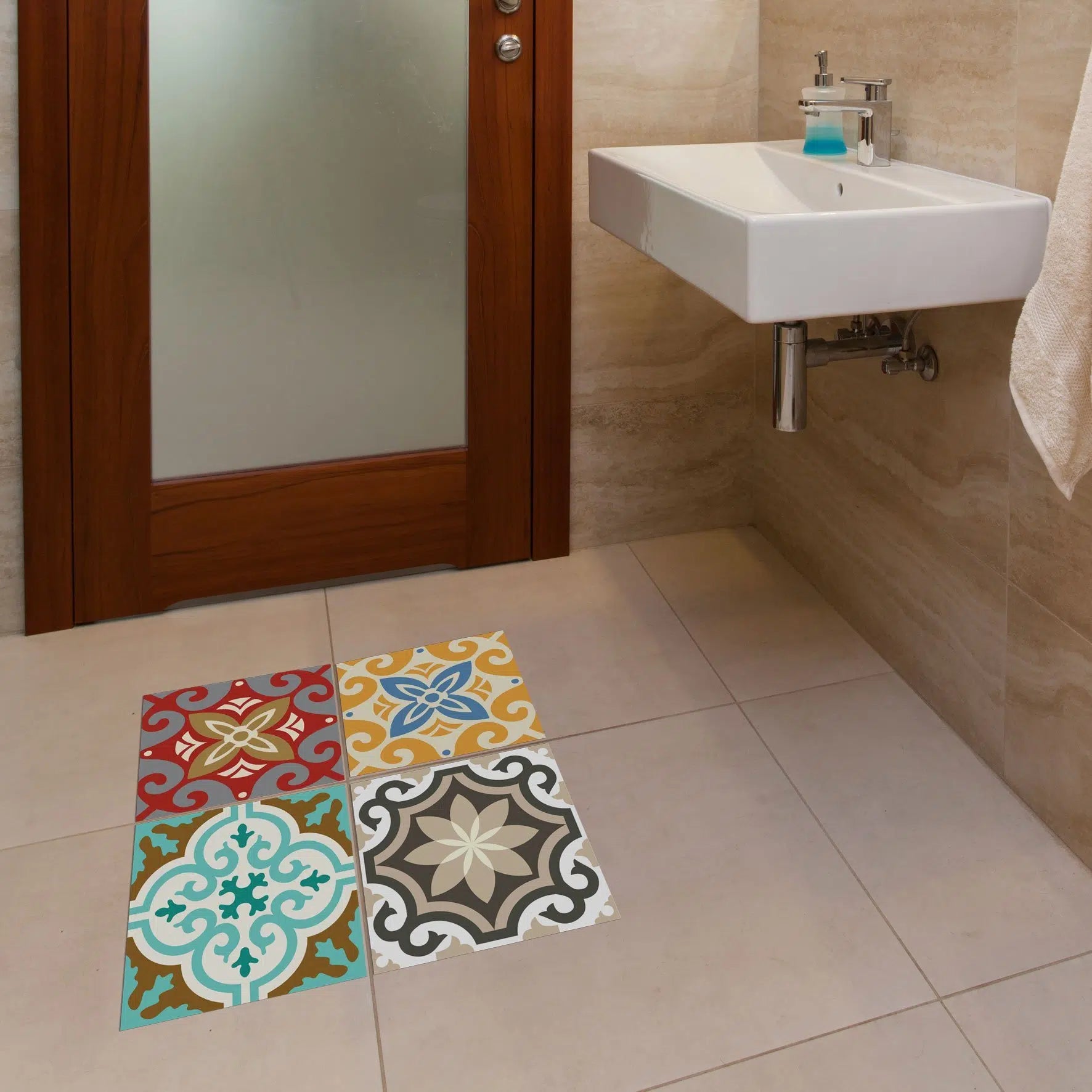 מדבקות אריחים דגם - Tiles