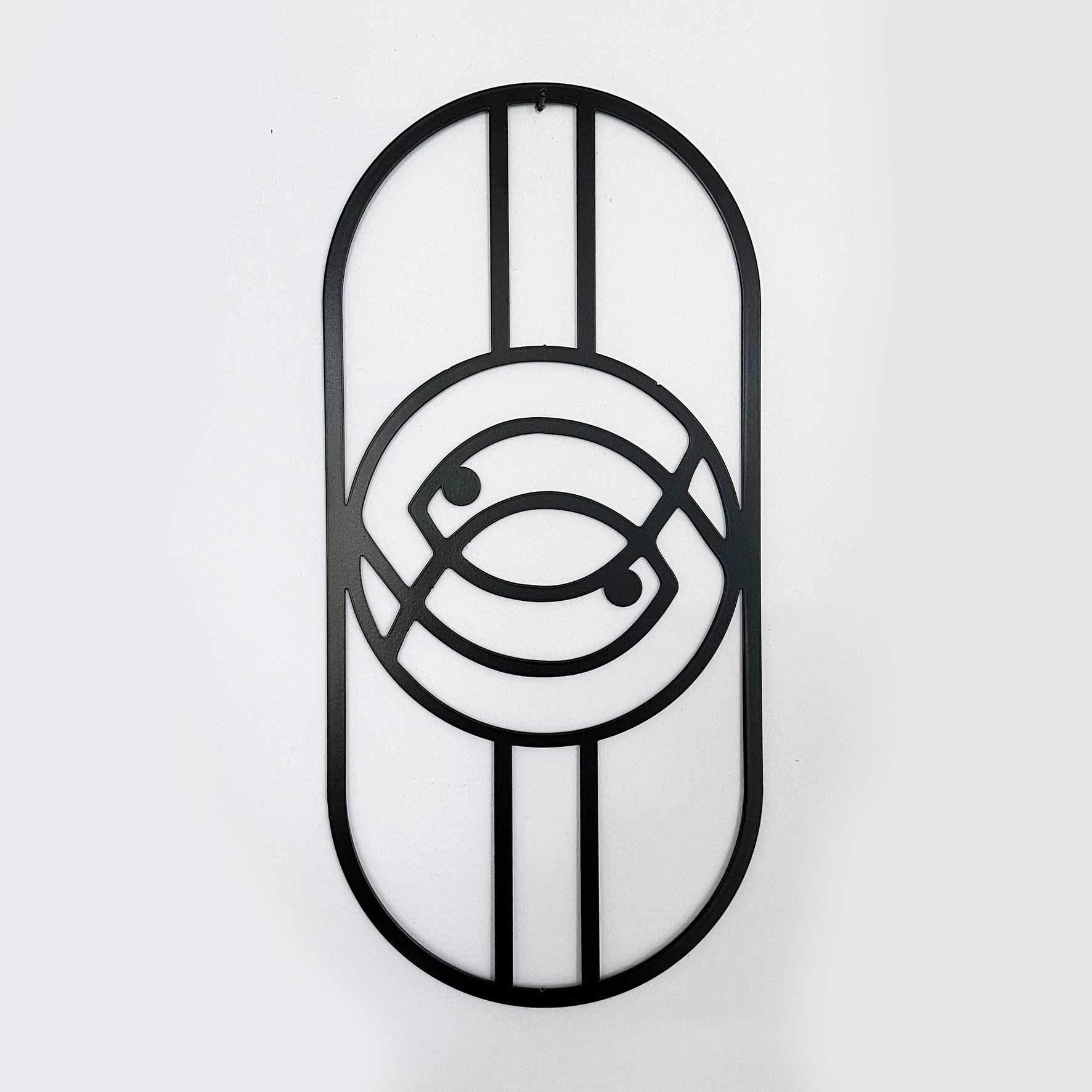 תכשיט קיר מתכת - דגים