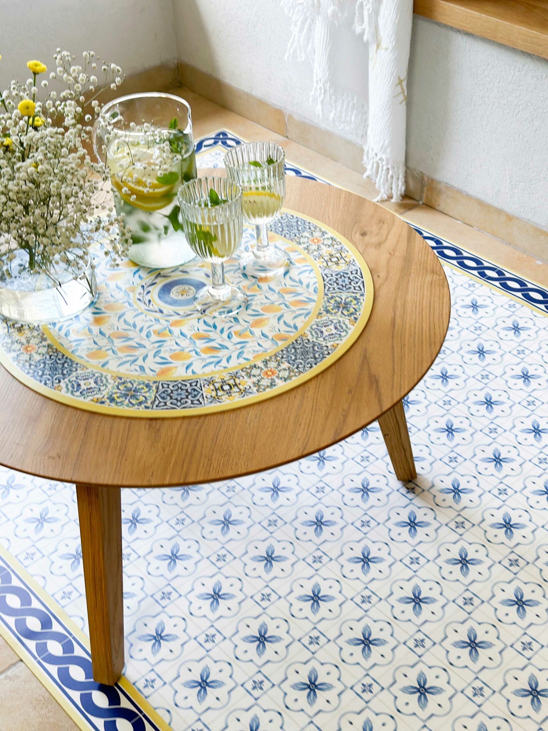 פלייסמט ויניל - עגול Sicily