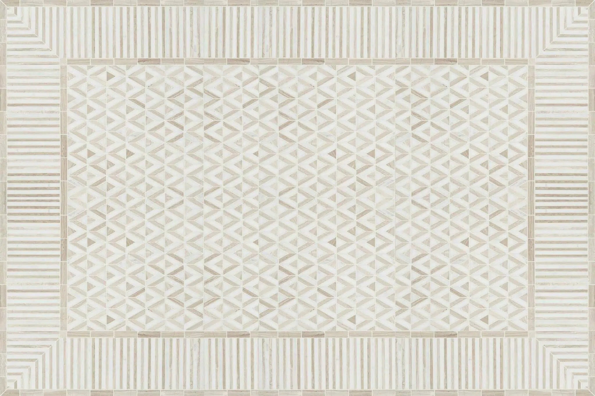 עודפים - שטיח ויניל מעוצב - דגם Moroccan geometric floor