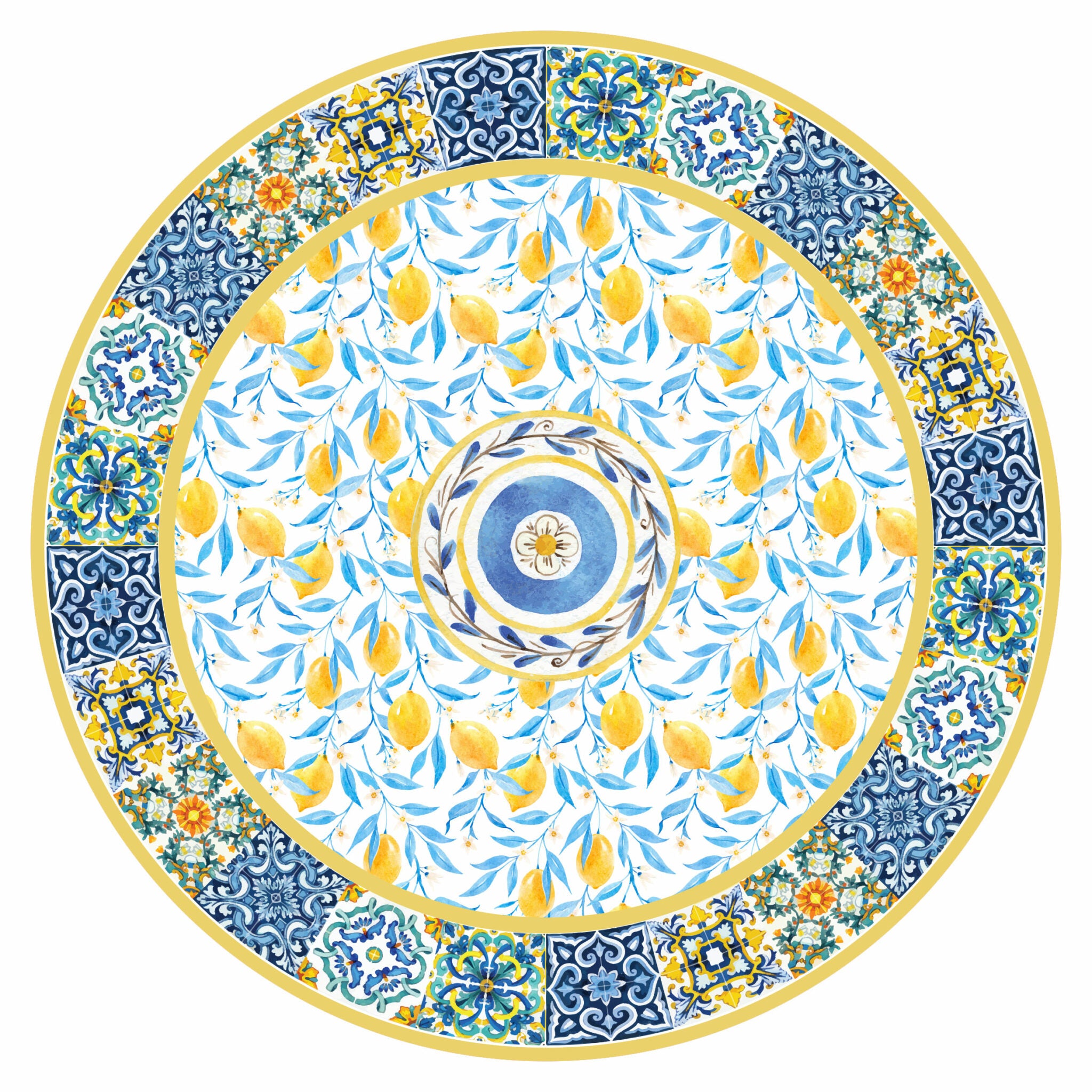 פלייסמט ויניל - עגול Sicily