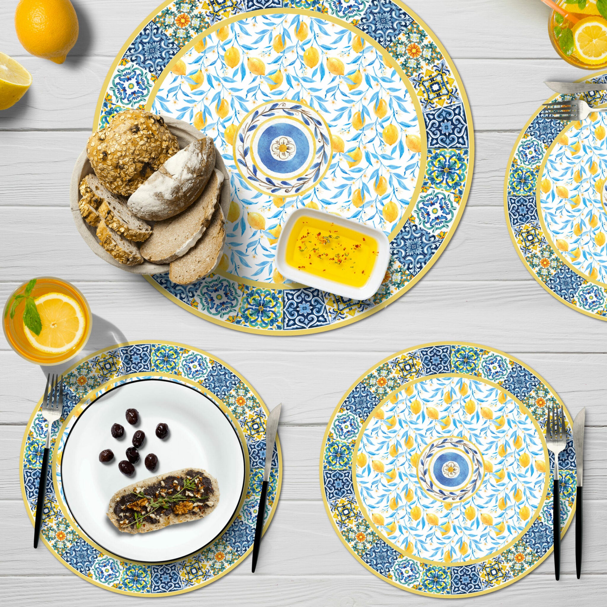 פלייסמט ויניל - עגול Sicily