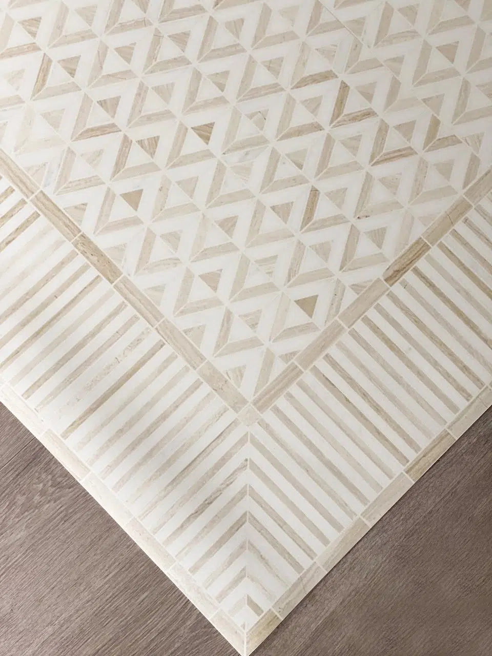 עודפים - שטיח ויניל מעוצב - דגם Moroccan geometric floor