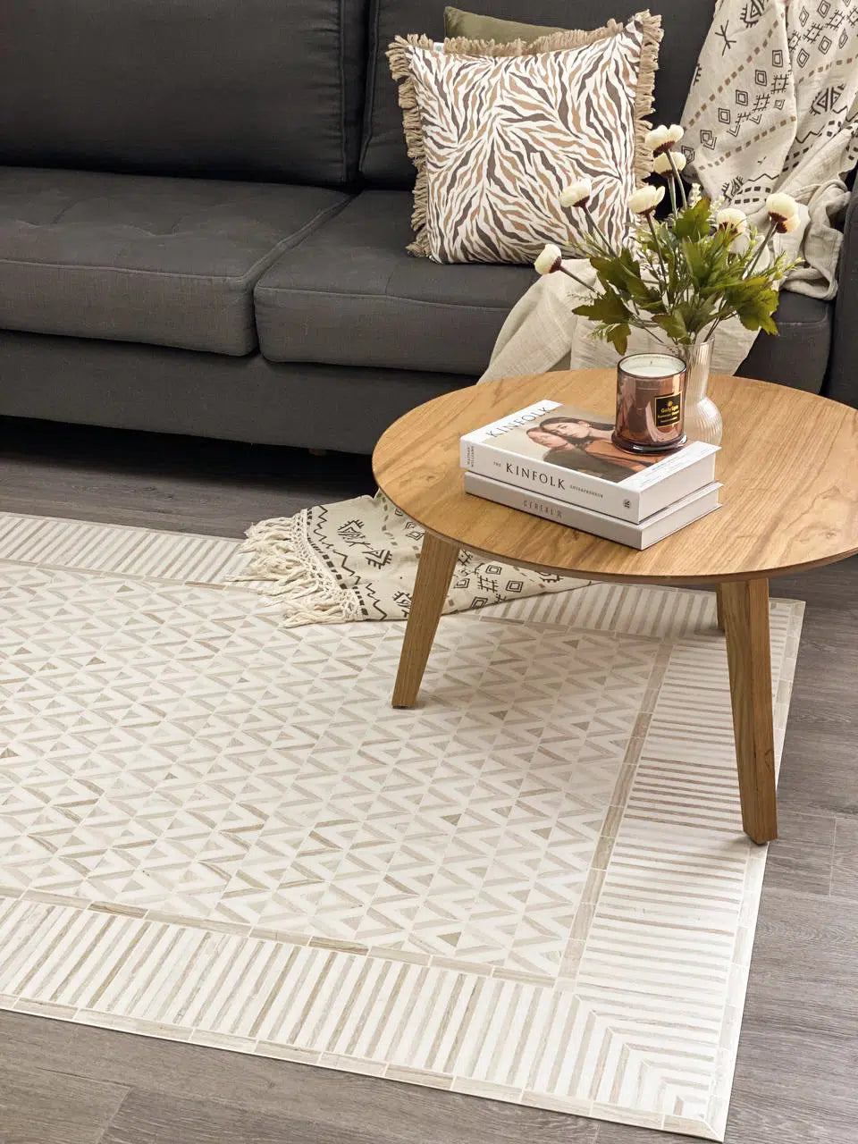 עודפים - שטיח ויניל מעוצב - דגם Moroccan geometric floor