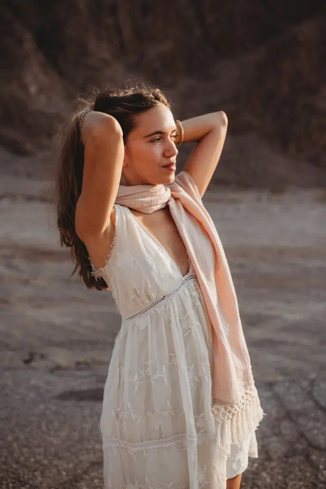 צעיף טטרה רקום - דגם Berber