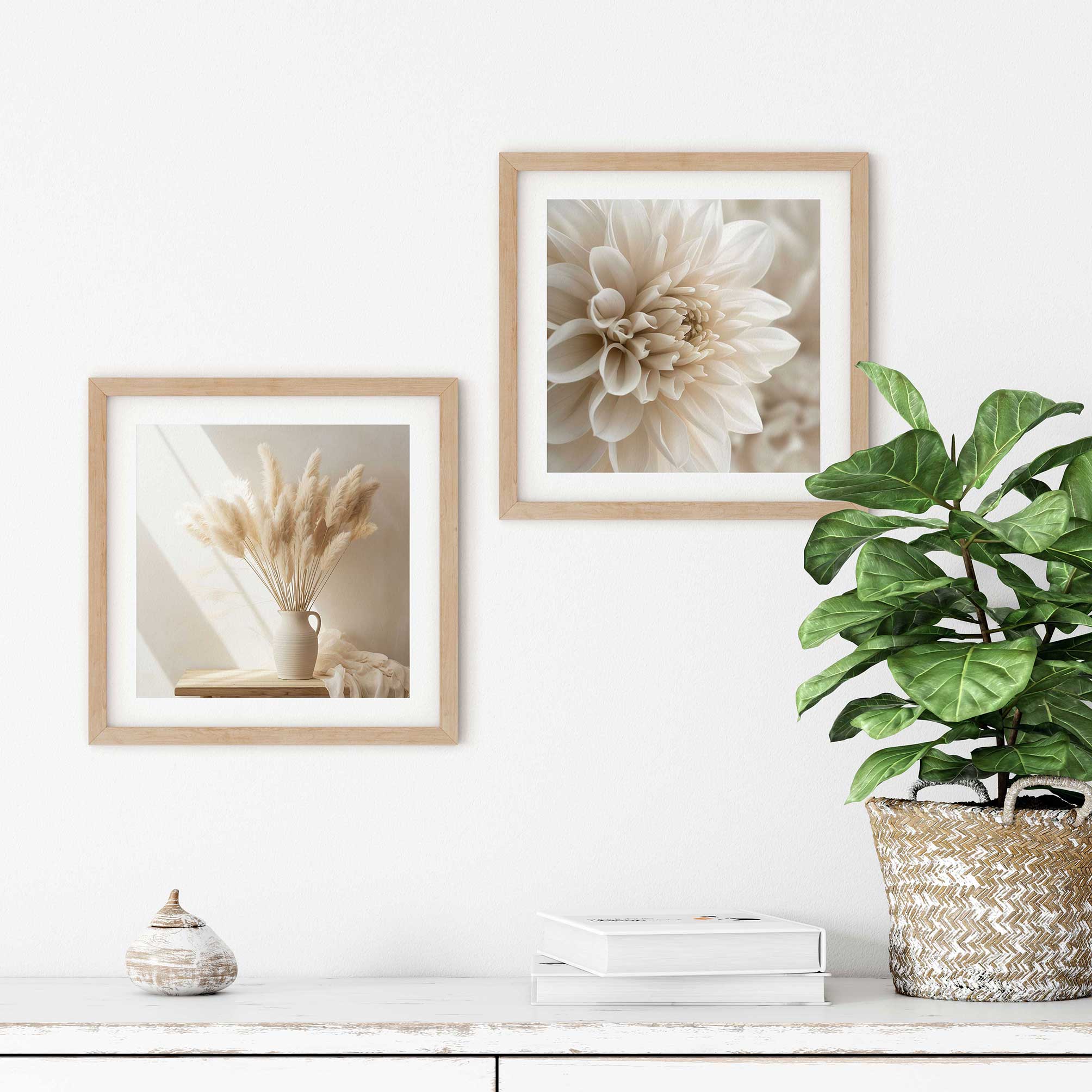 פוסטר - Pampas in a vase