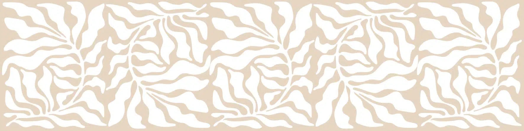 ראנר ויניל - דגם Beige leaf