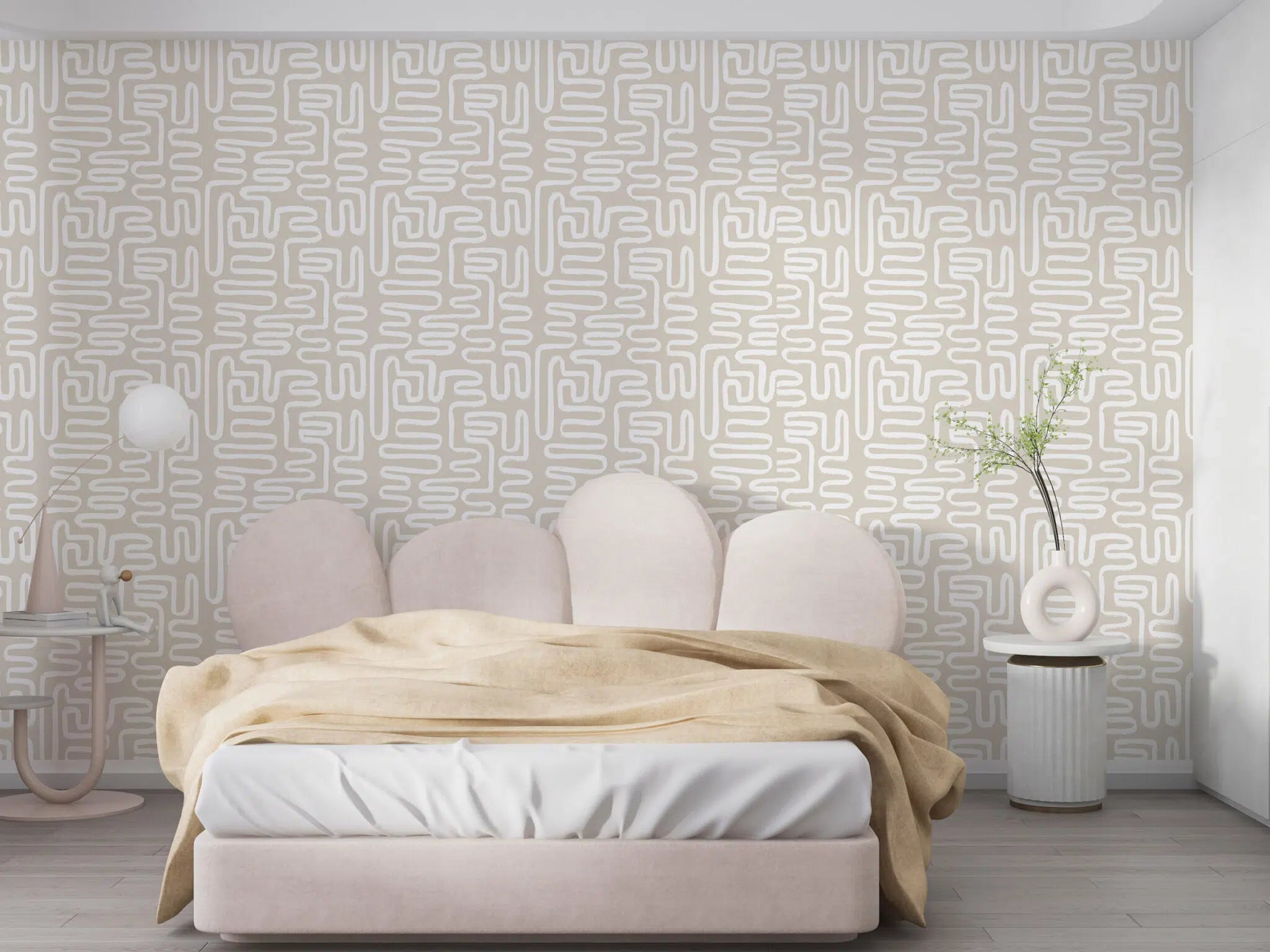 טפט לקיר - דגם Boho Abstract