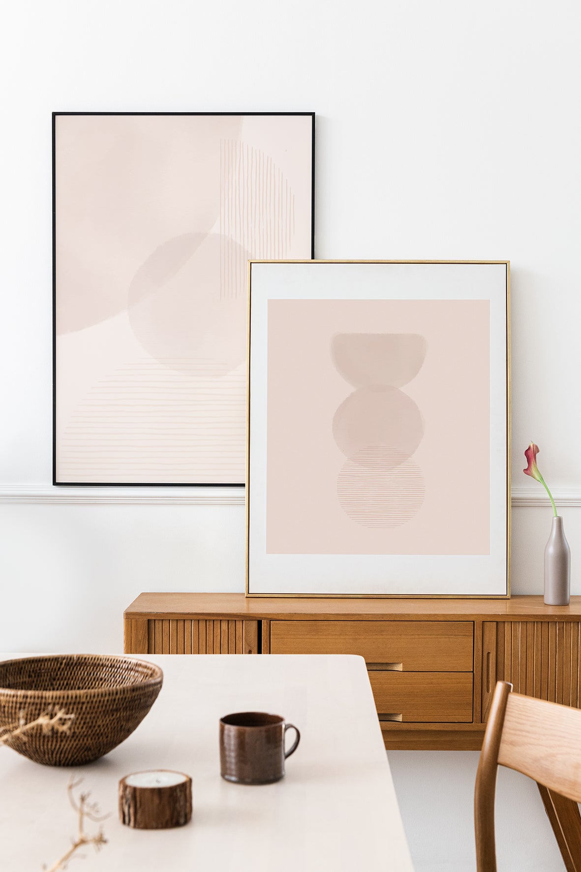 זוג הדפסים - Abstract Balance