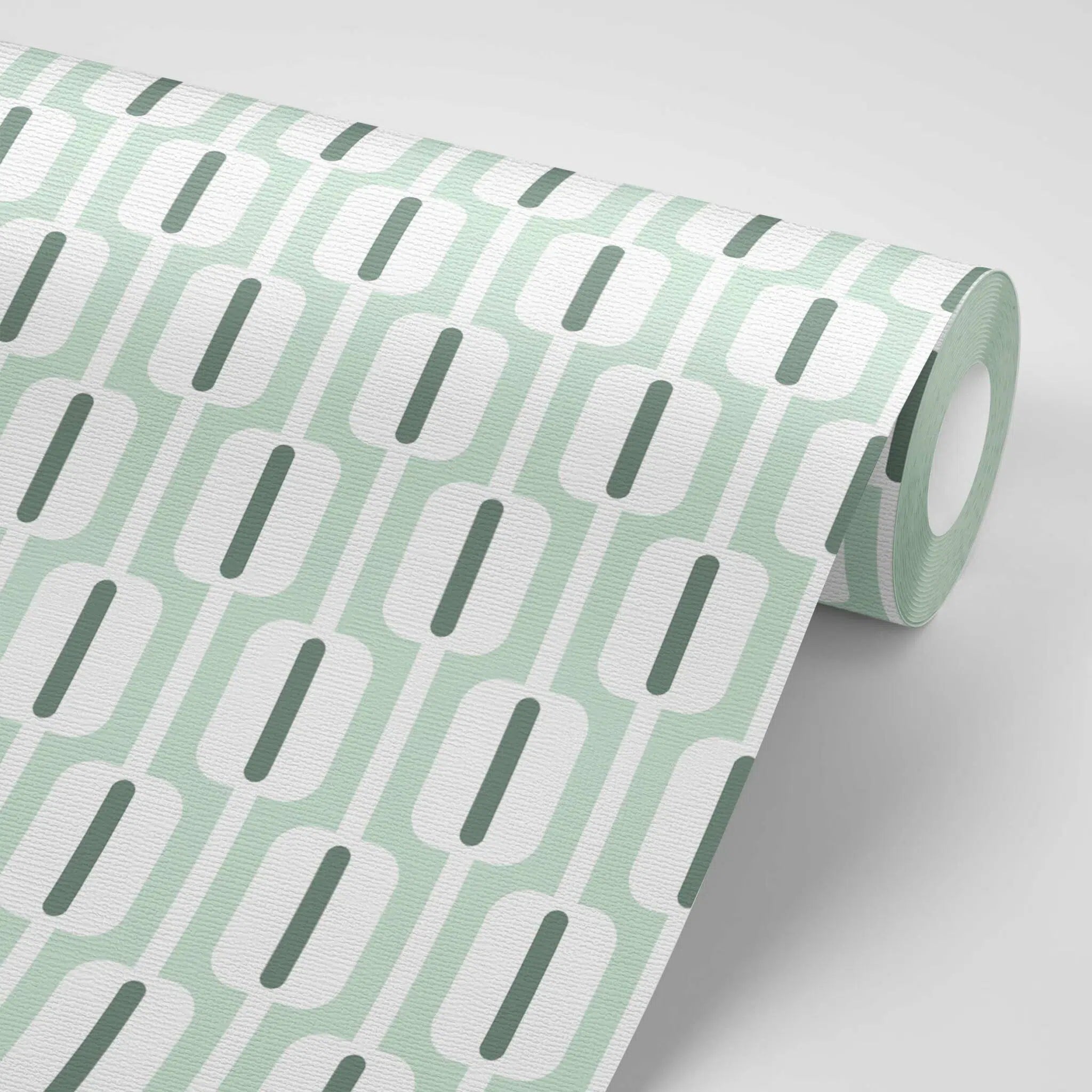 טפט לקיר - דגם ארט דקו ירוק