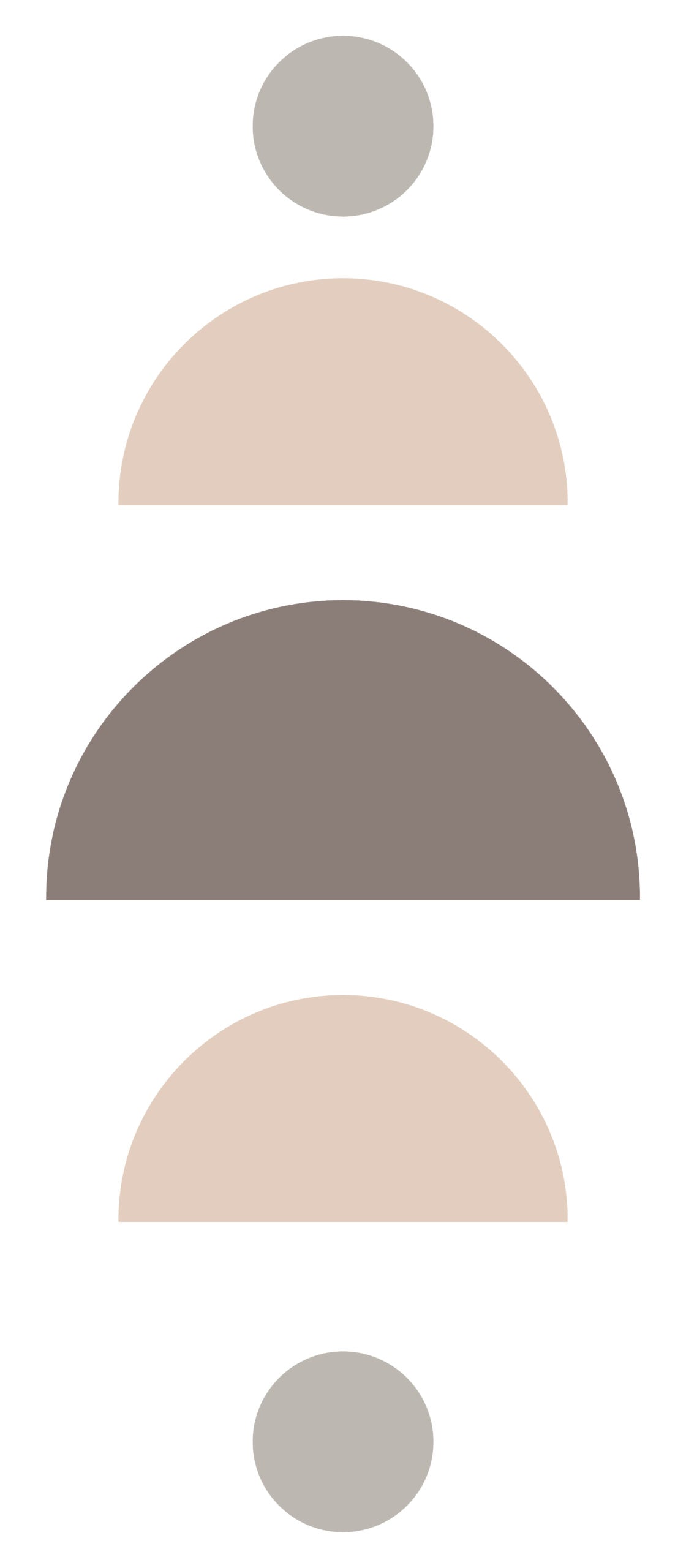 סט 5 מדבקות טפט צורני - מגוון צבעים - דגם בלאנס