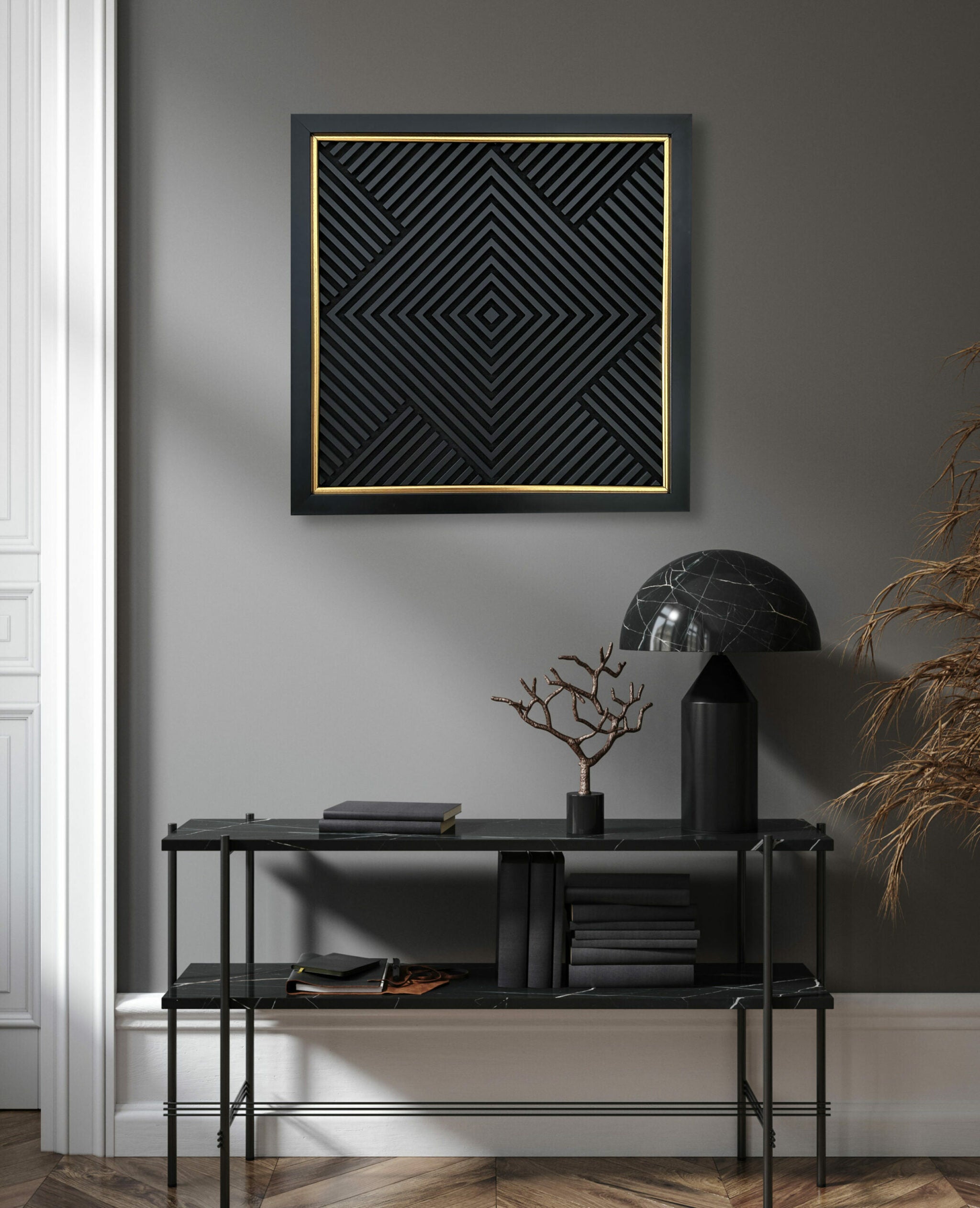 תמונת תבליט Black zen