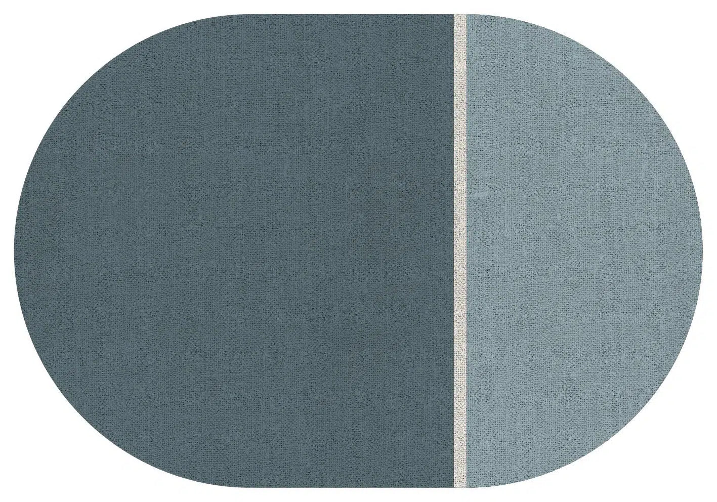 פלייסמט ויניל אליפטי - דגם כחול מעושן