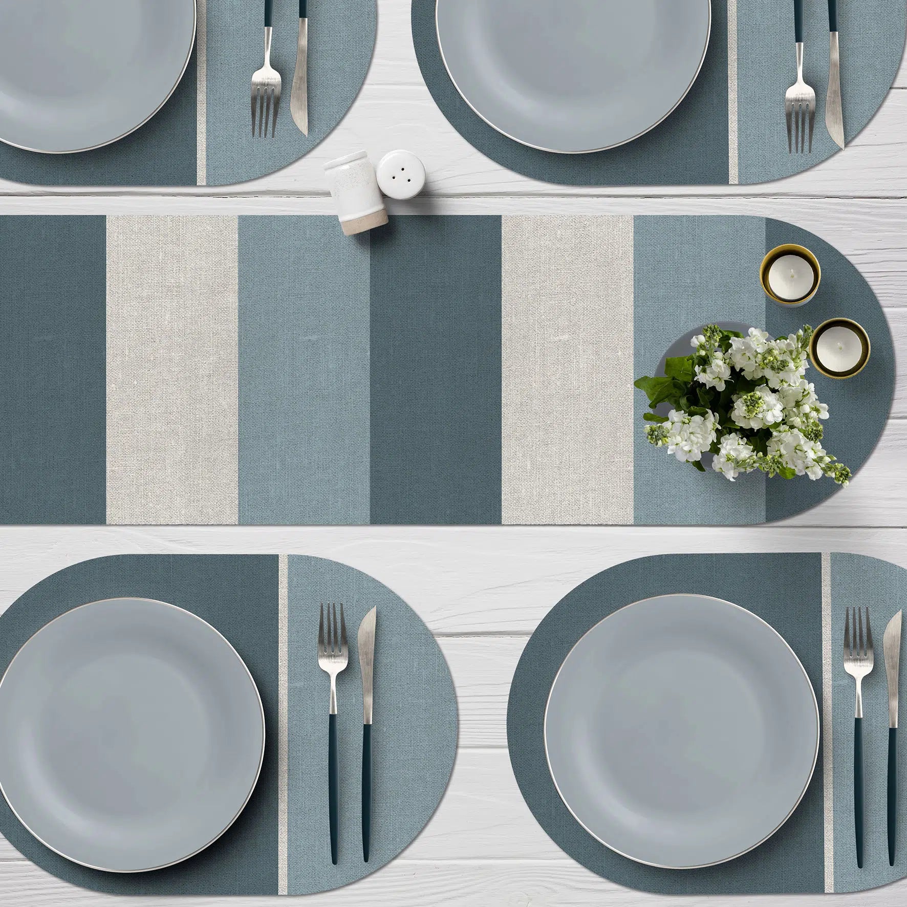 ראנר ויניל - דגם אליפטי כחול מעושן