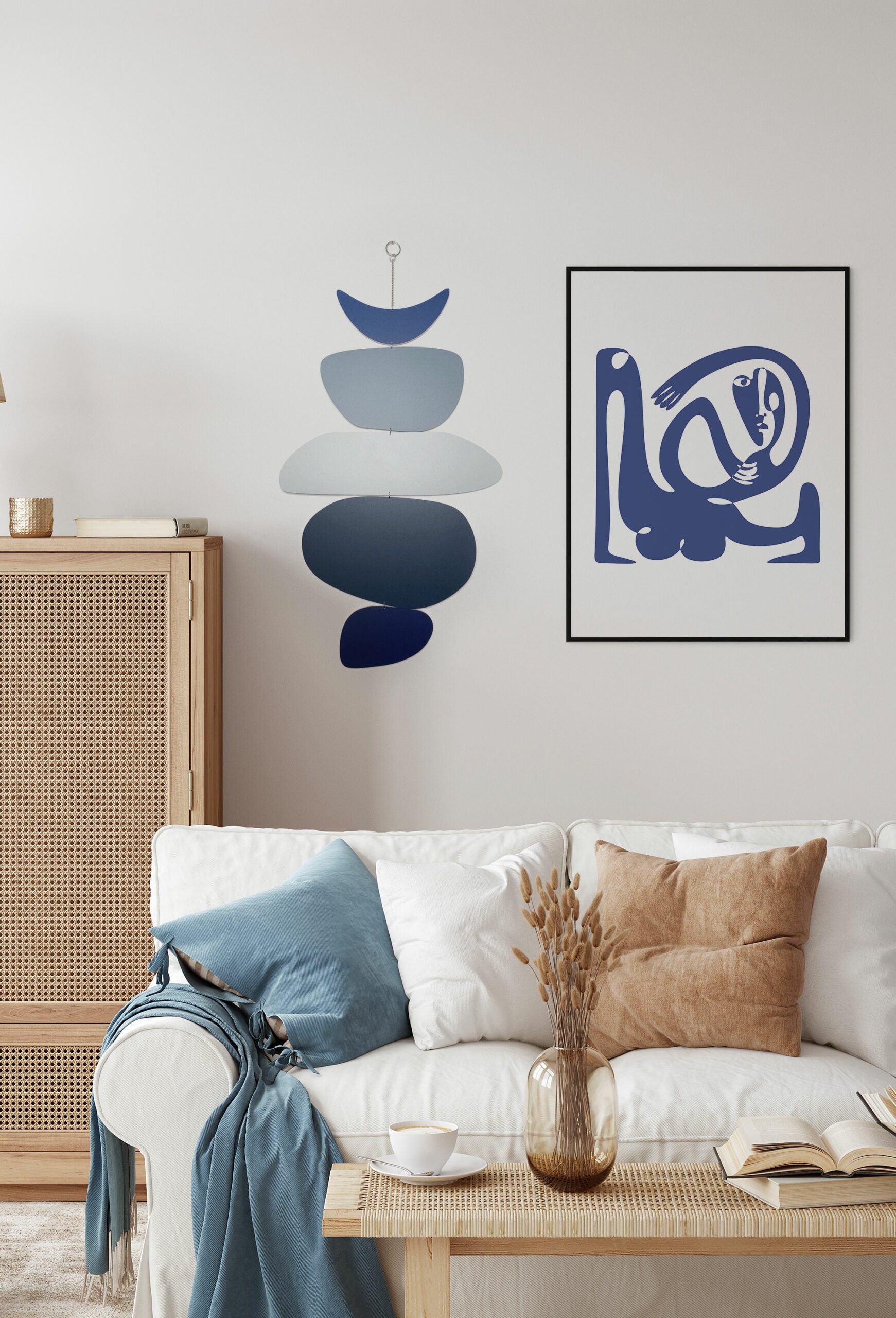 תכשיט קיר בלאנס כחול