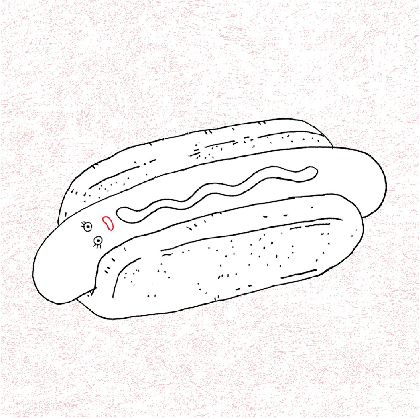 הדפס אומנותי מקורי - הנקניקייה של נטשה