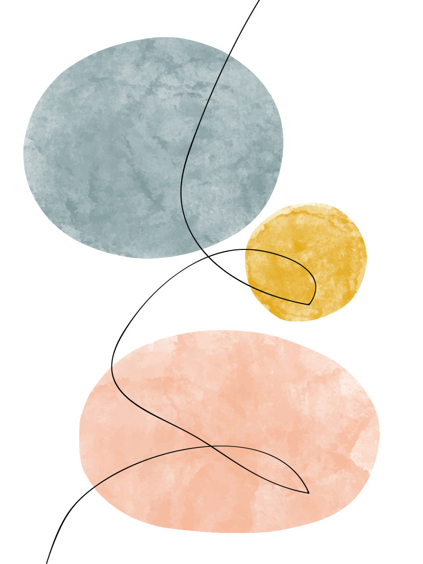 זוג פוסטרים - Abstract Shapes