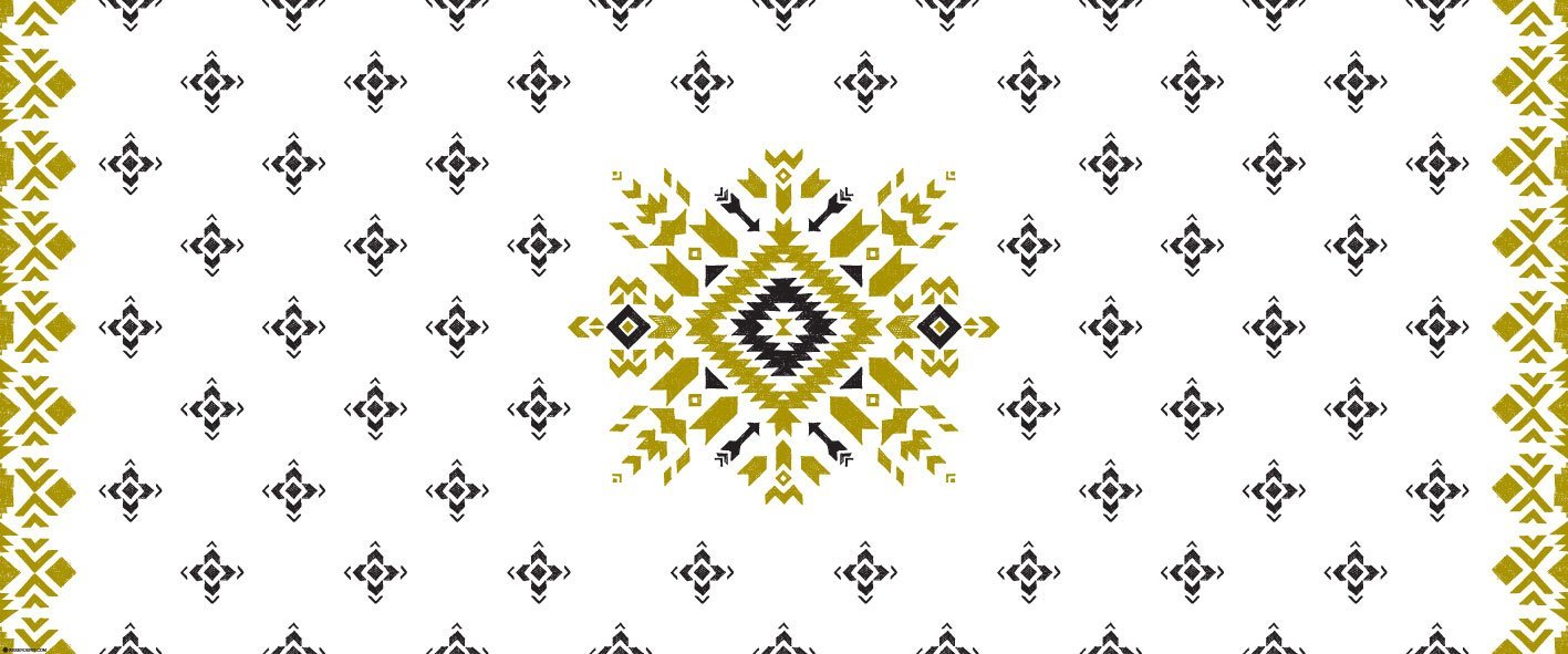 שטיח ויניל - דגם Ethnic Gold