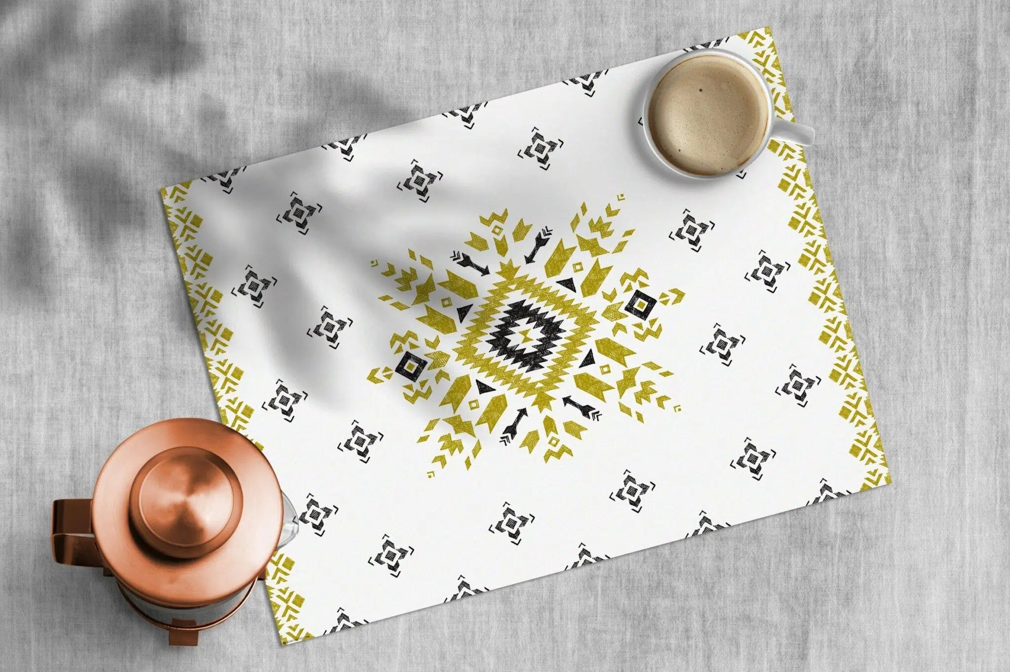 פלייסמט ויניל - דגם Ethnic gold