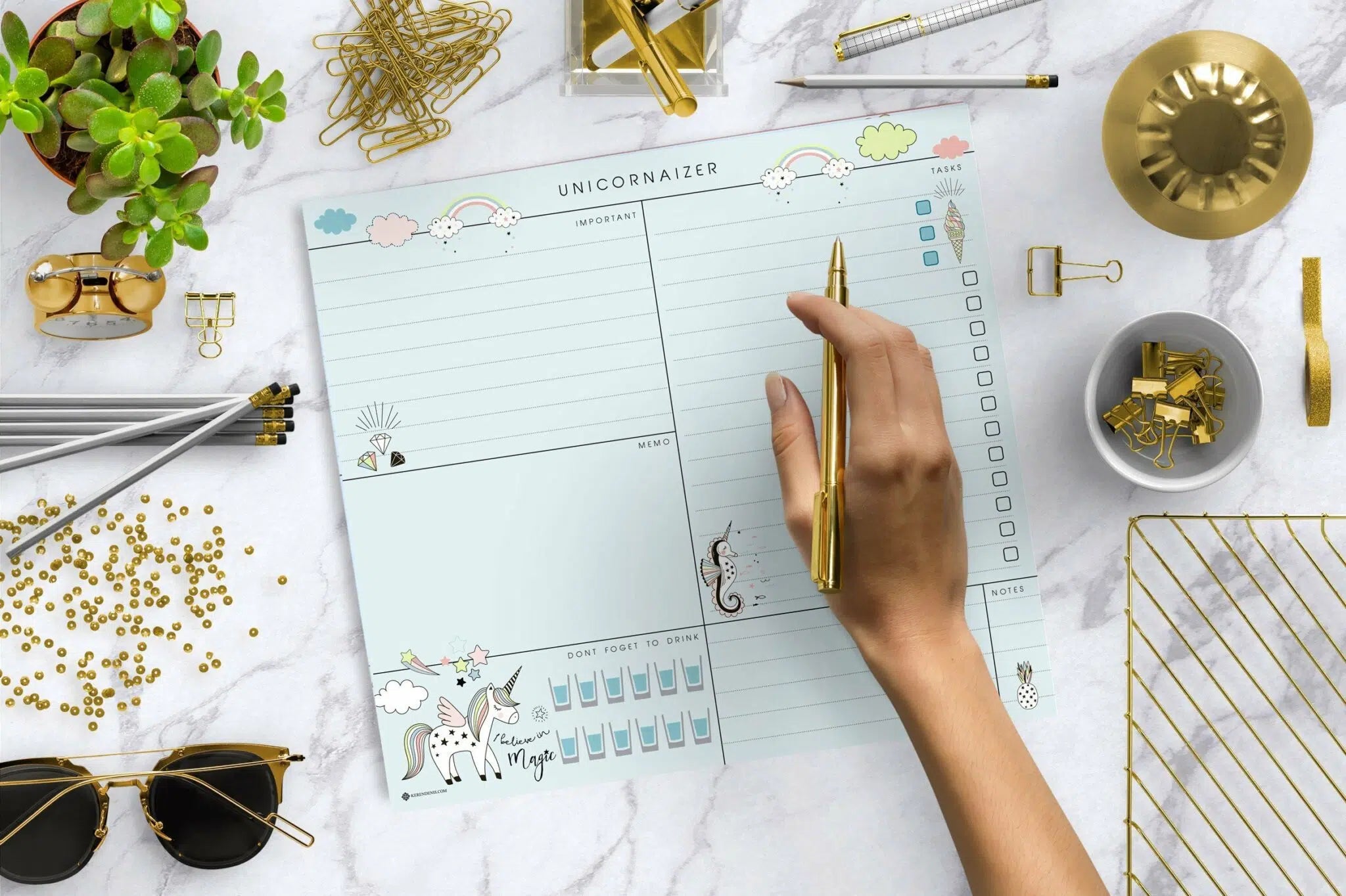 לוח תכנון חד קרן