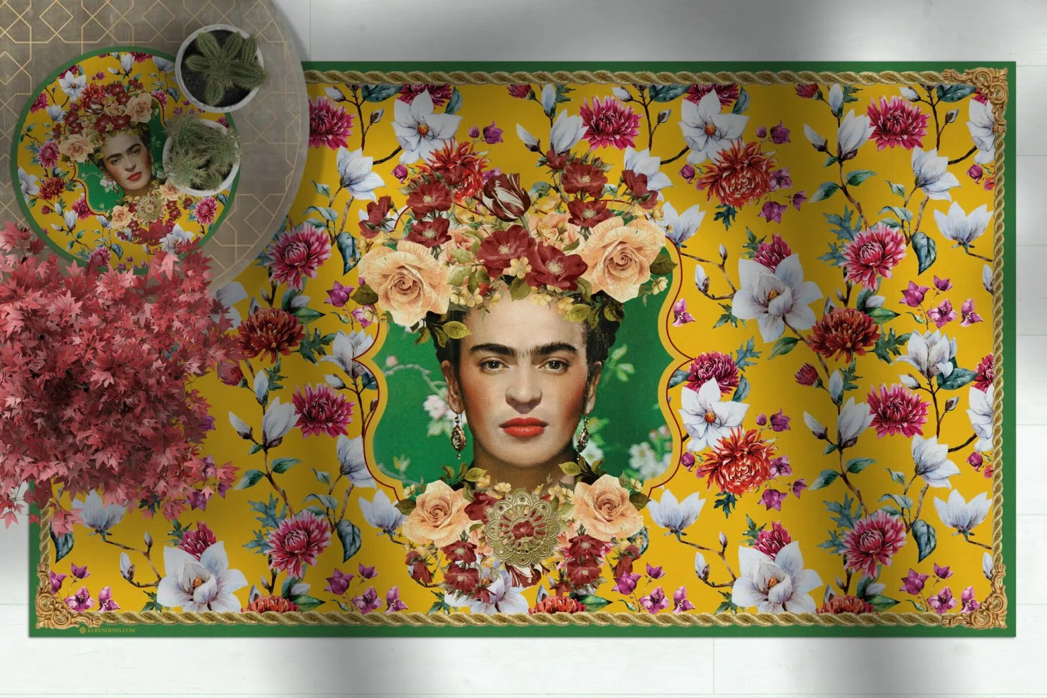 שטיח ויניל - דגם פרידה קאלו 02