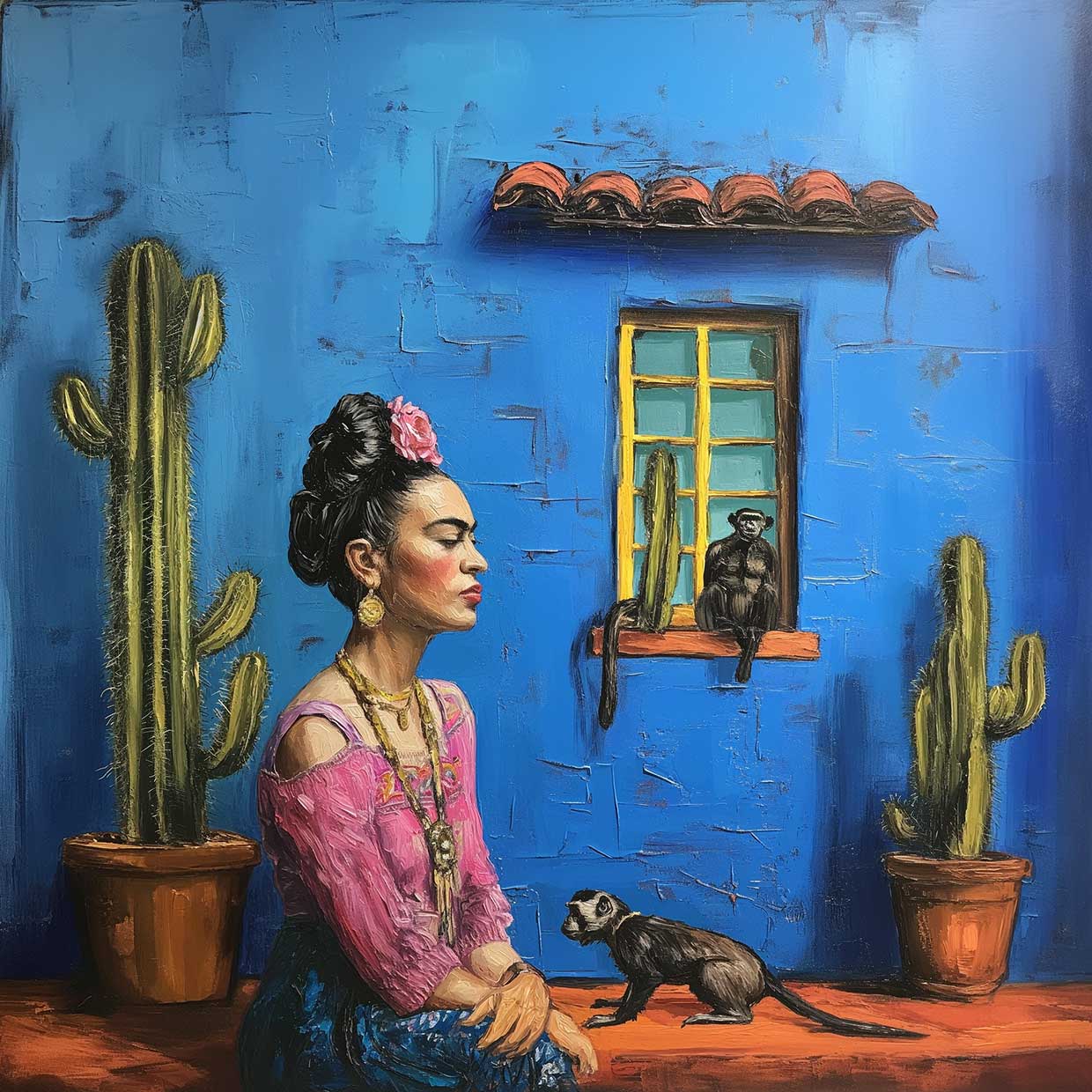 פוסטר - Frida blue house