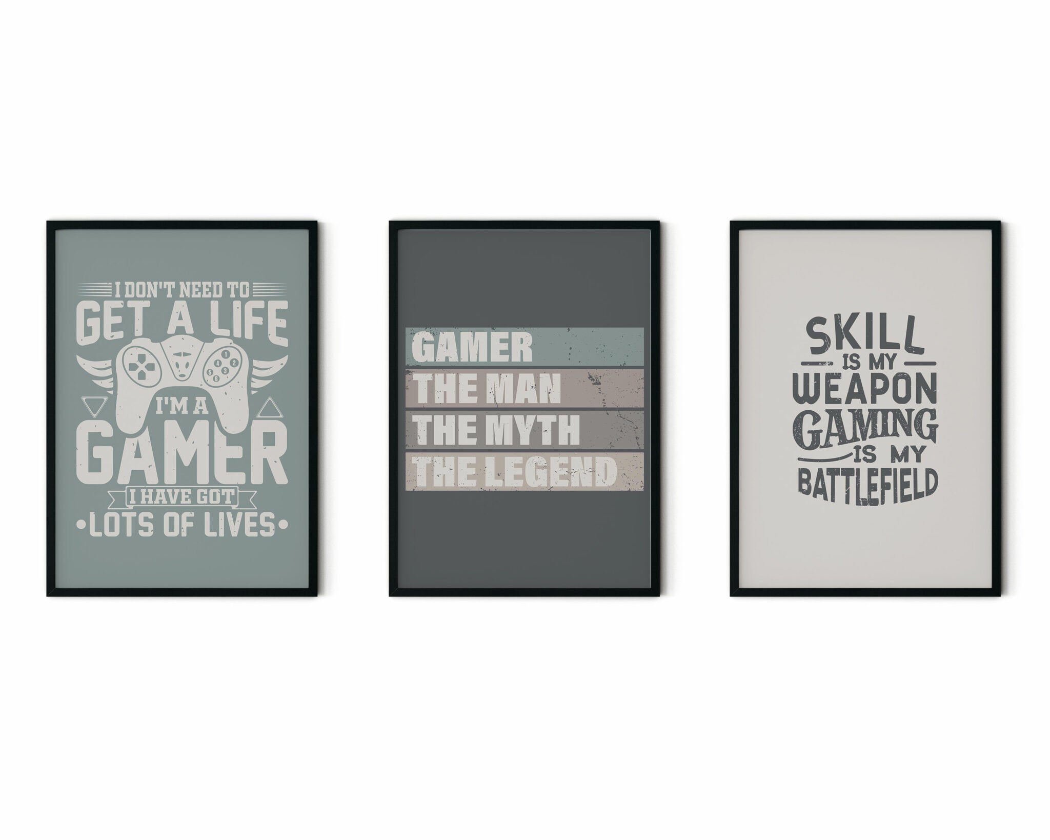 שלישיית הדפסים - Gamer