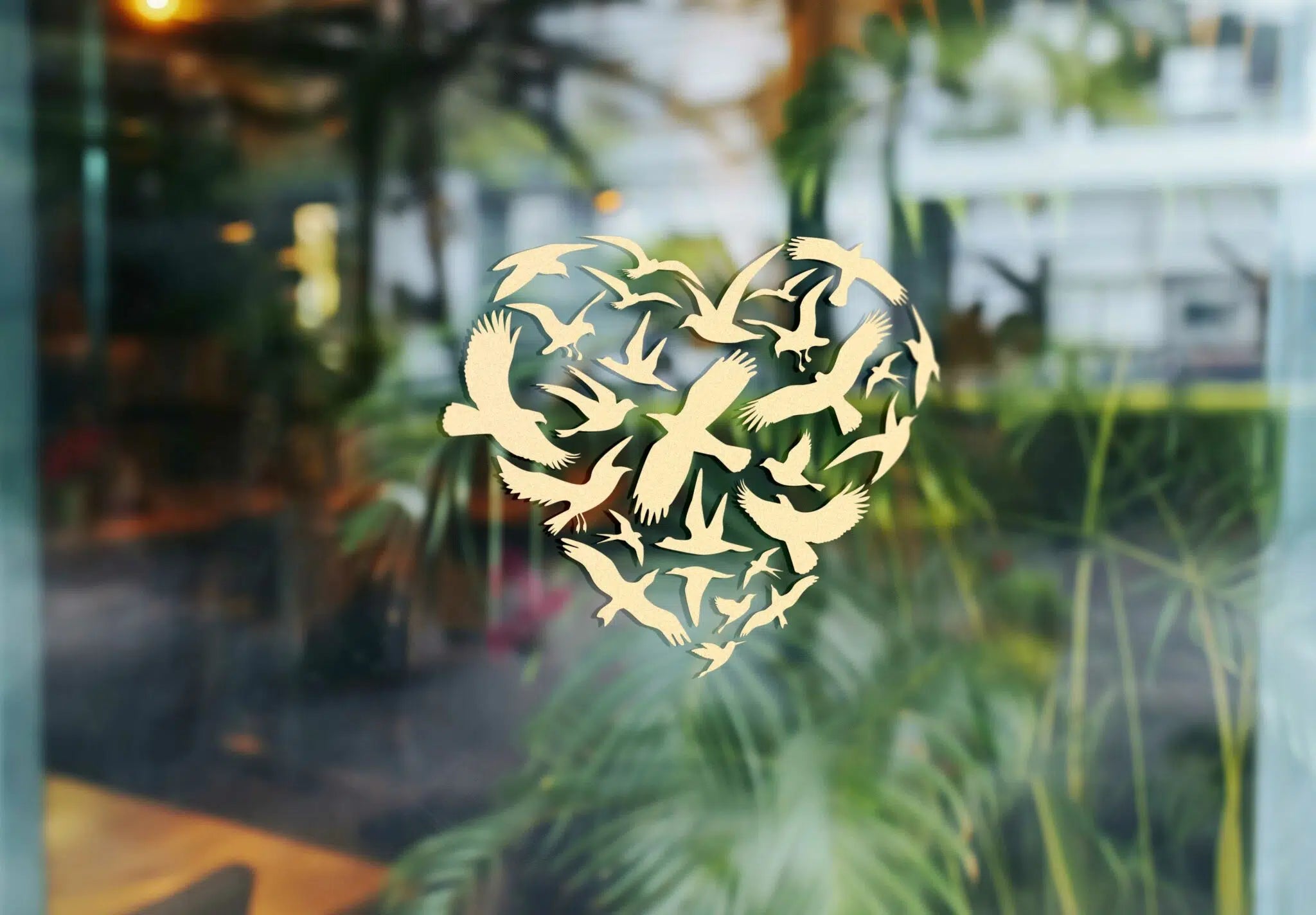 GlassIt לב שחפים זהב