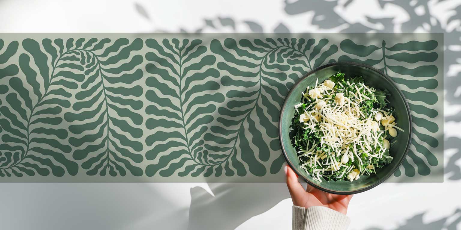 ראנר ויניל - דגם Green Leaf