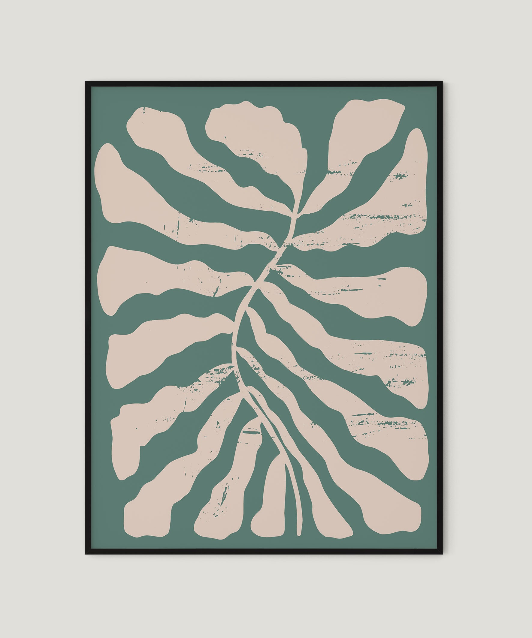 פוסטר - Abstract green leaf