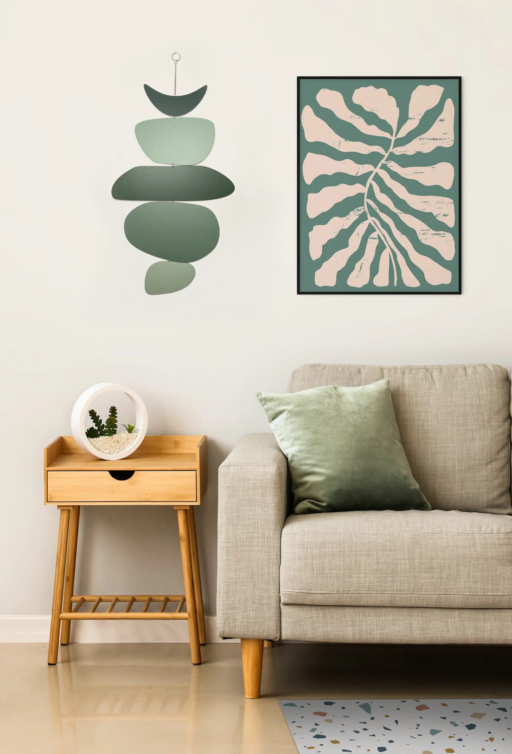 תכשיט קיר בלאנס ירוק