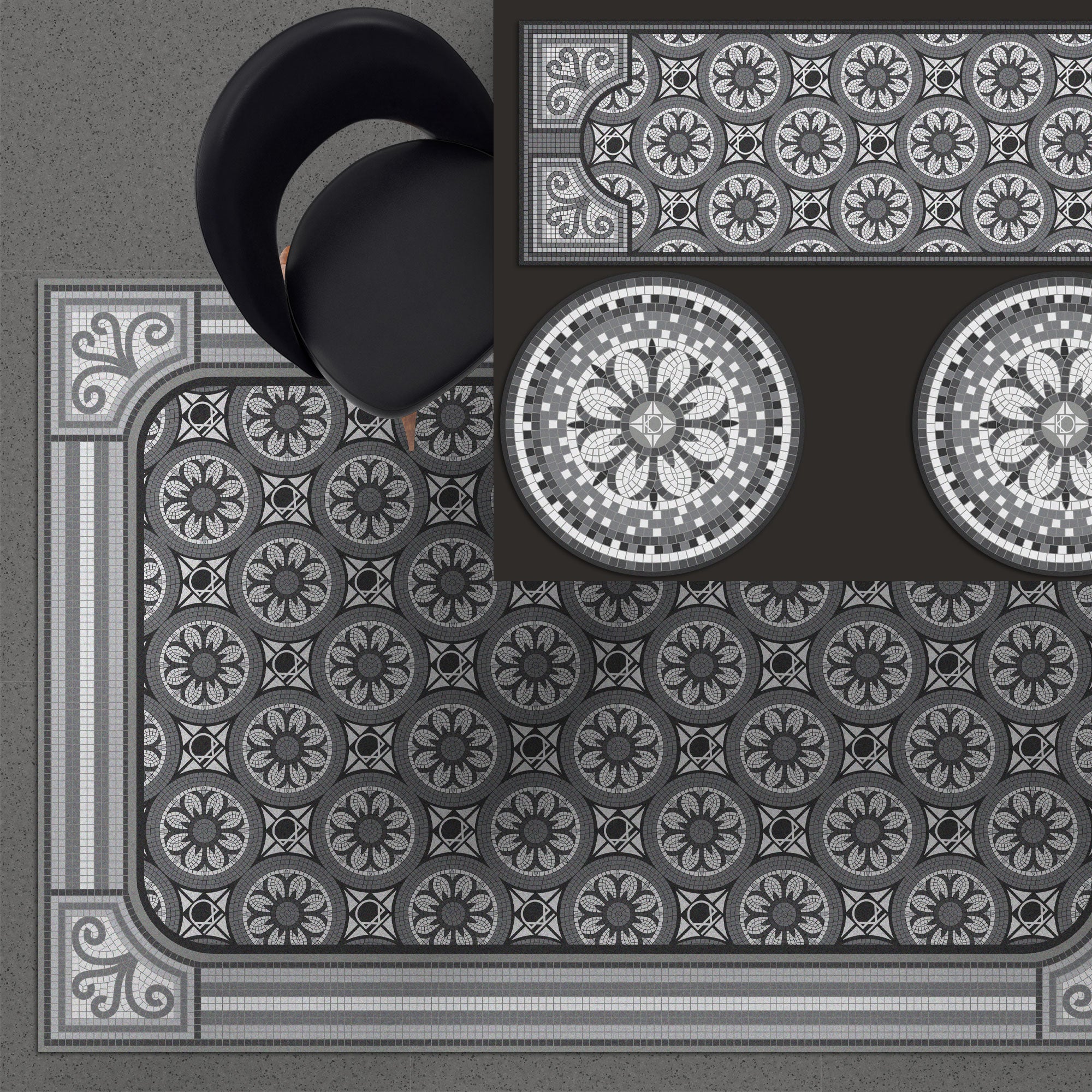 שטיח ויניל - דגם Mosaic