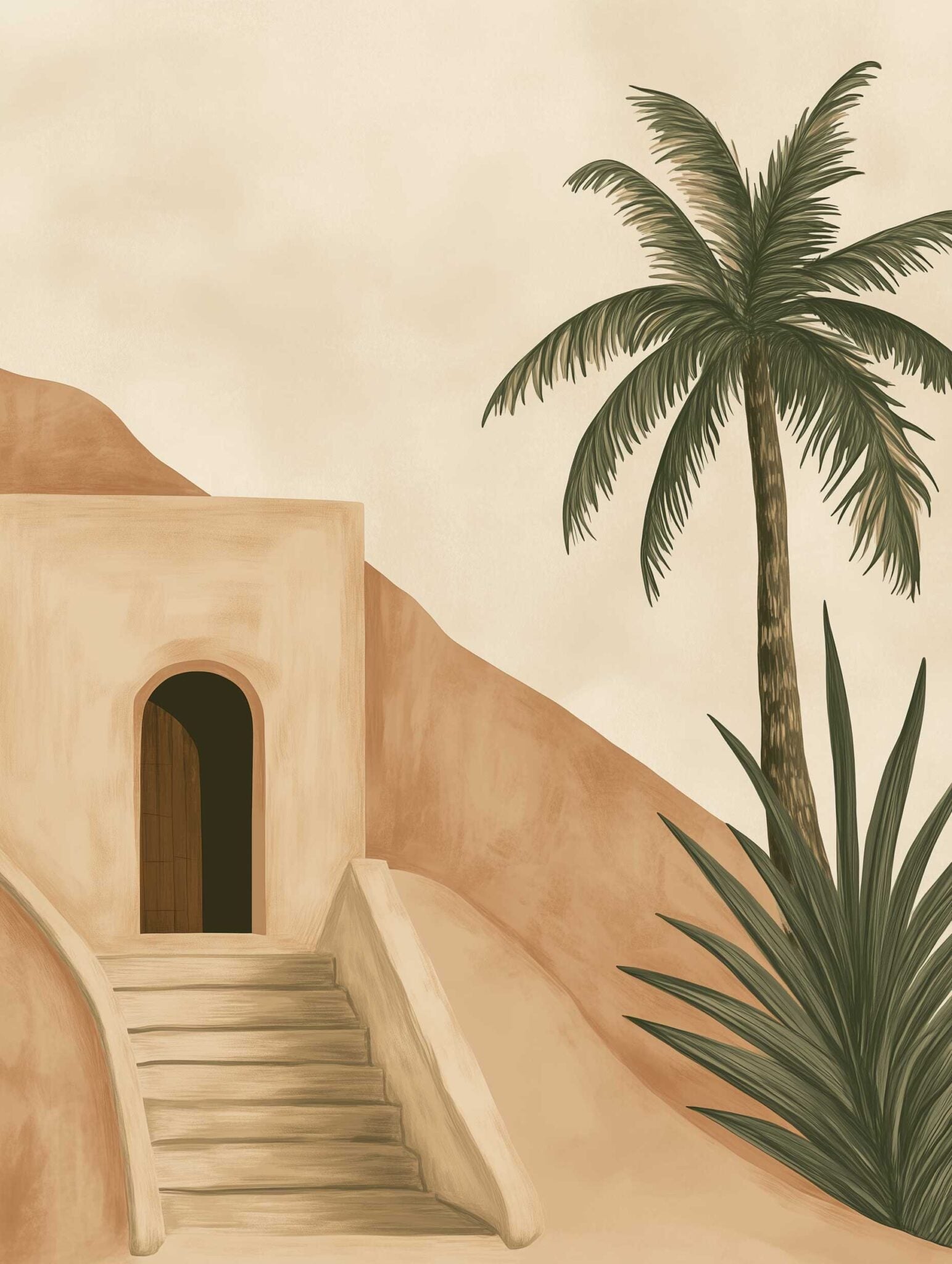 פוסטר - Desert house