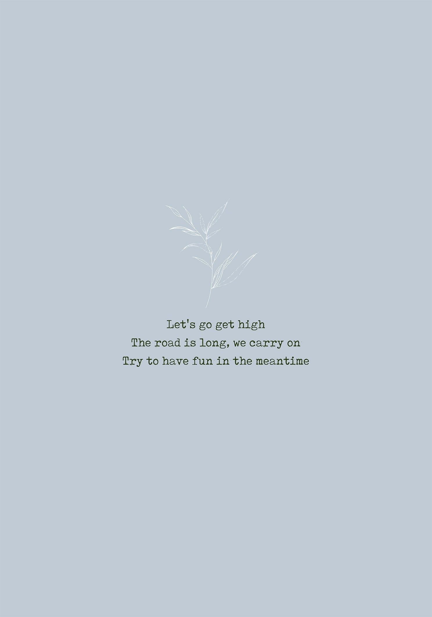 זוג הדפסים - Let's get high