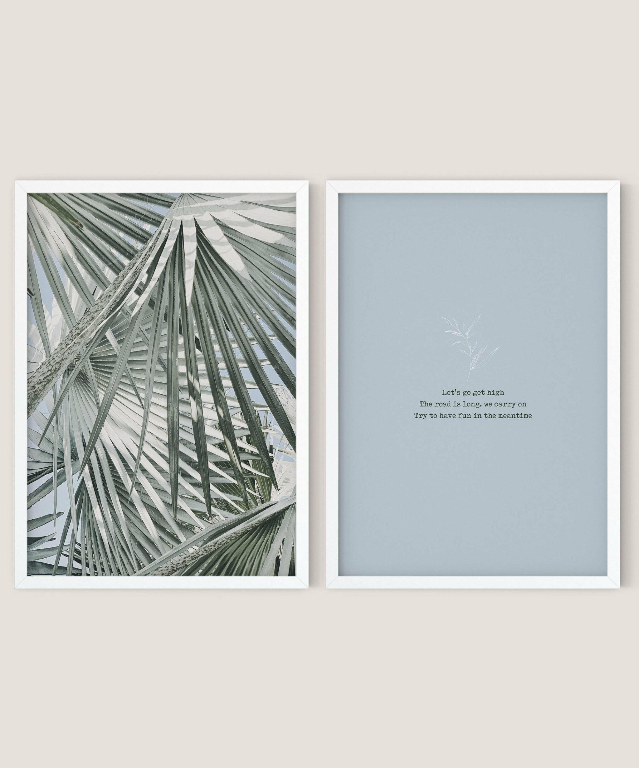 זוג הדפסים - Let's get high