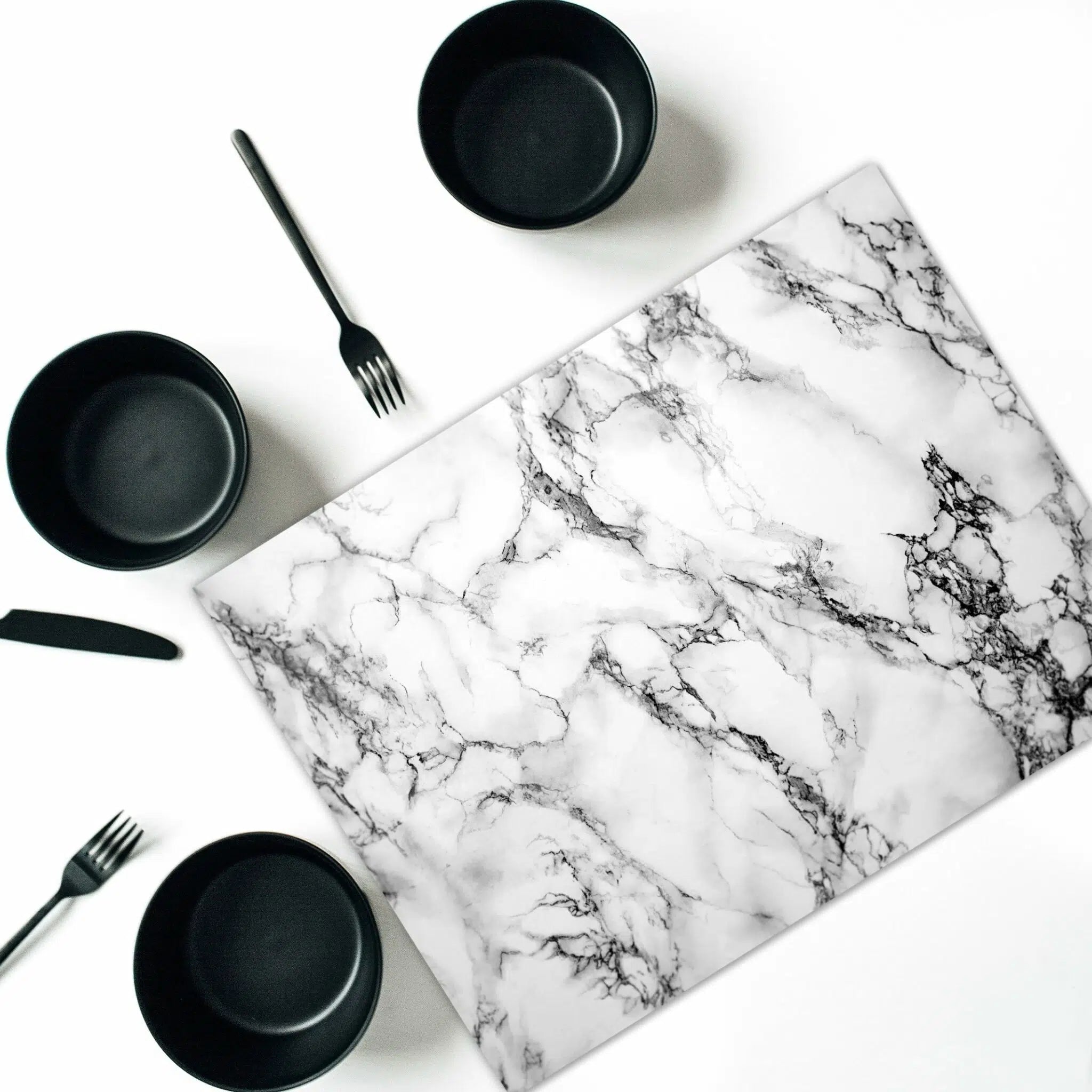 פלייסמט ויניל - דגם White Marble