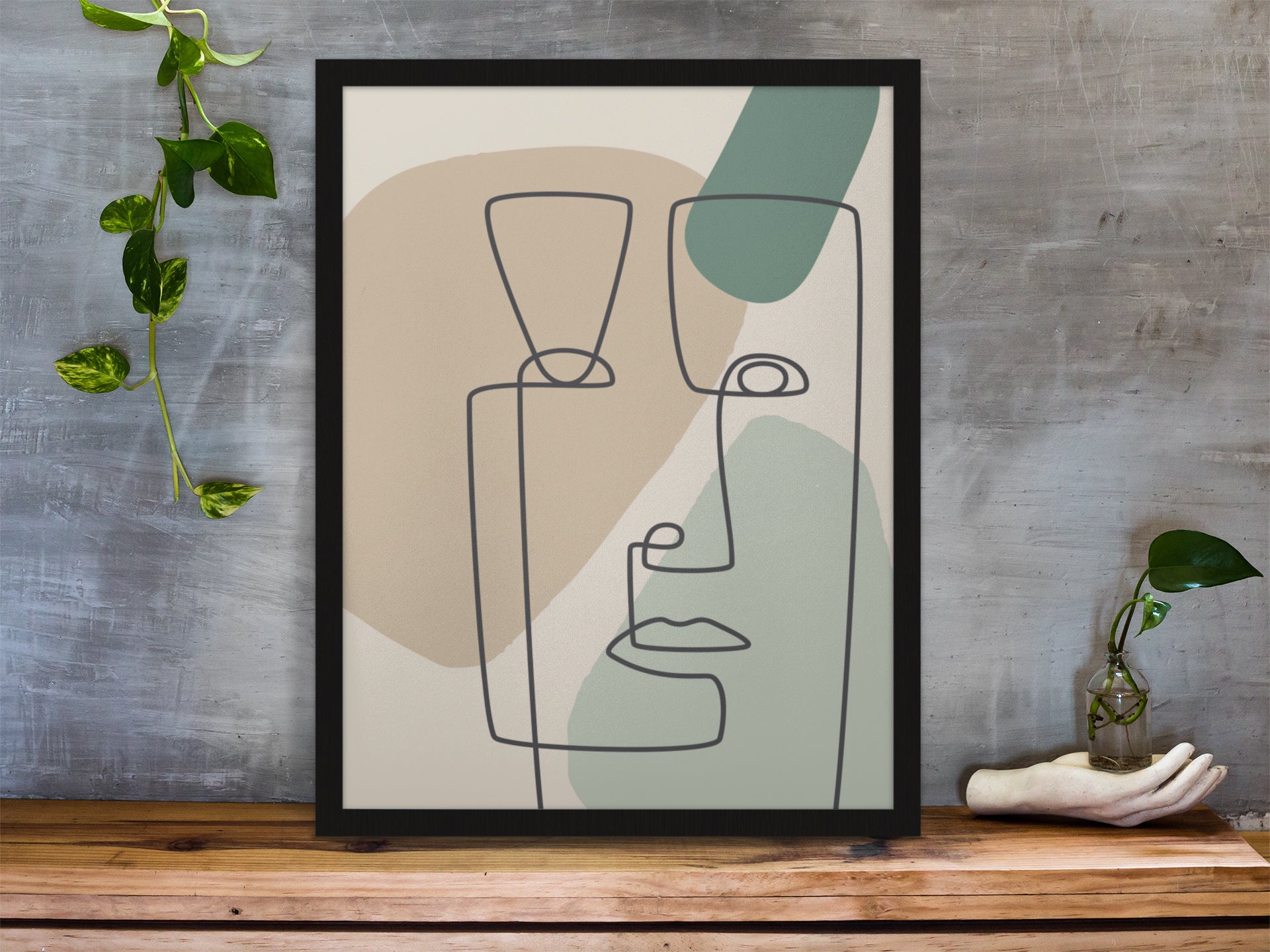 זוג פוסטרים - Minimal Faces