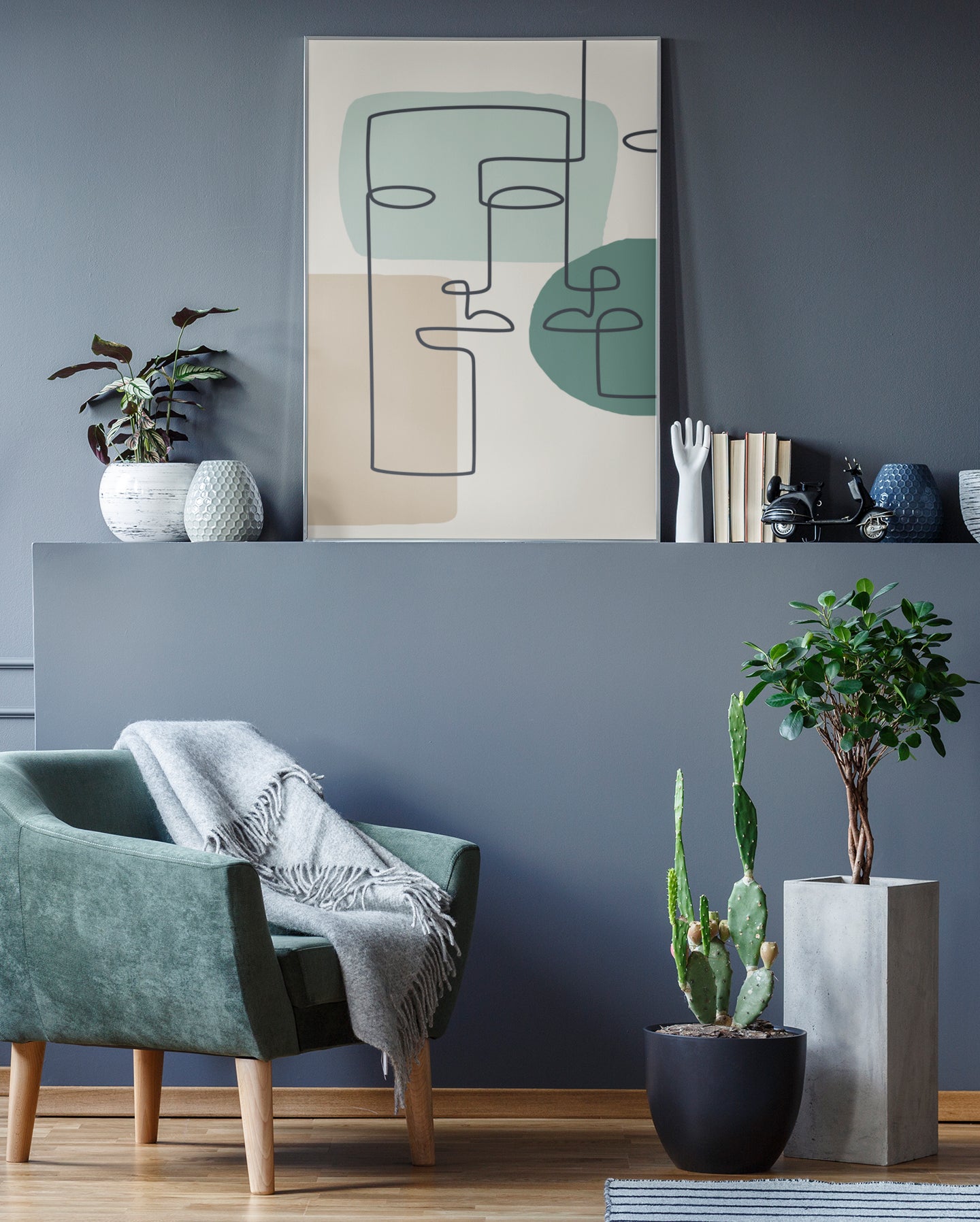 זוג פוסטרים - Minimal Faces