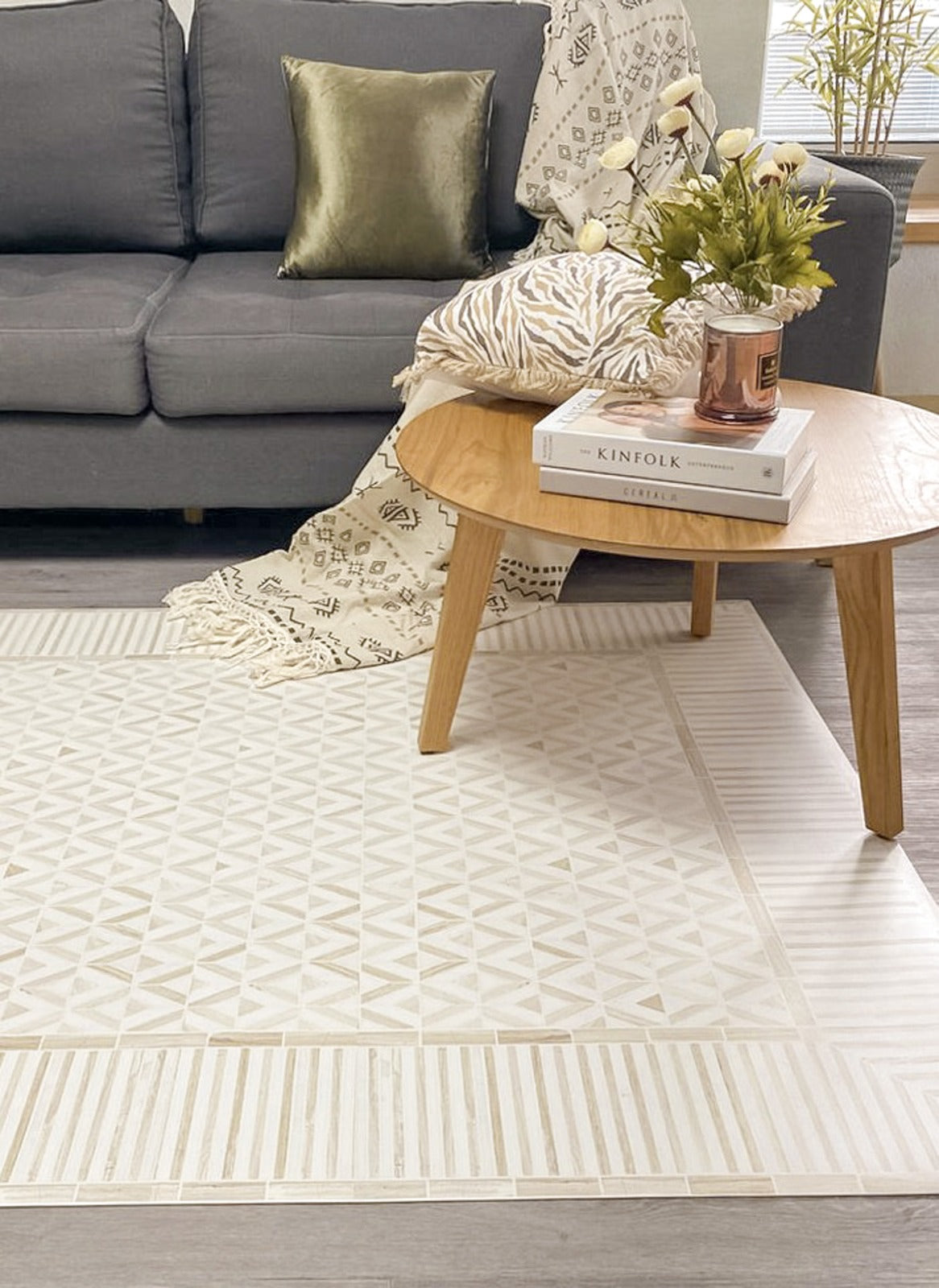 שטיח ויניל - דגם Moroccan Geometric Floor