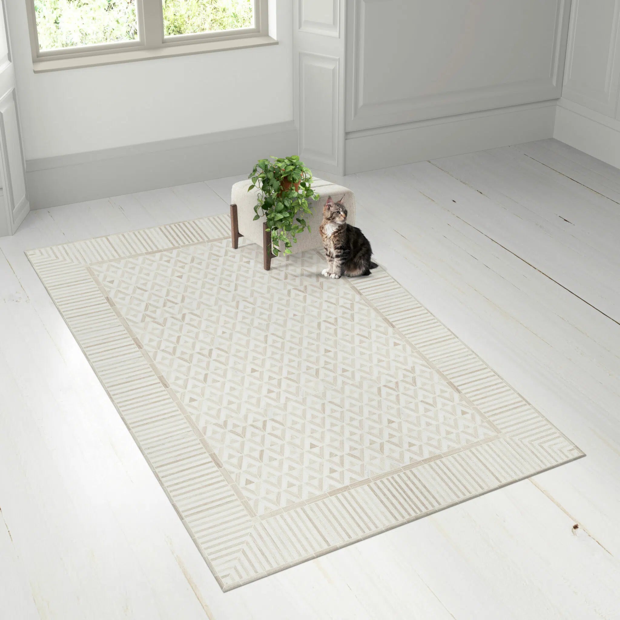 עודפים - שטיח ויניל מעוצב - דגם Moroccan geometric floor