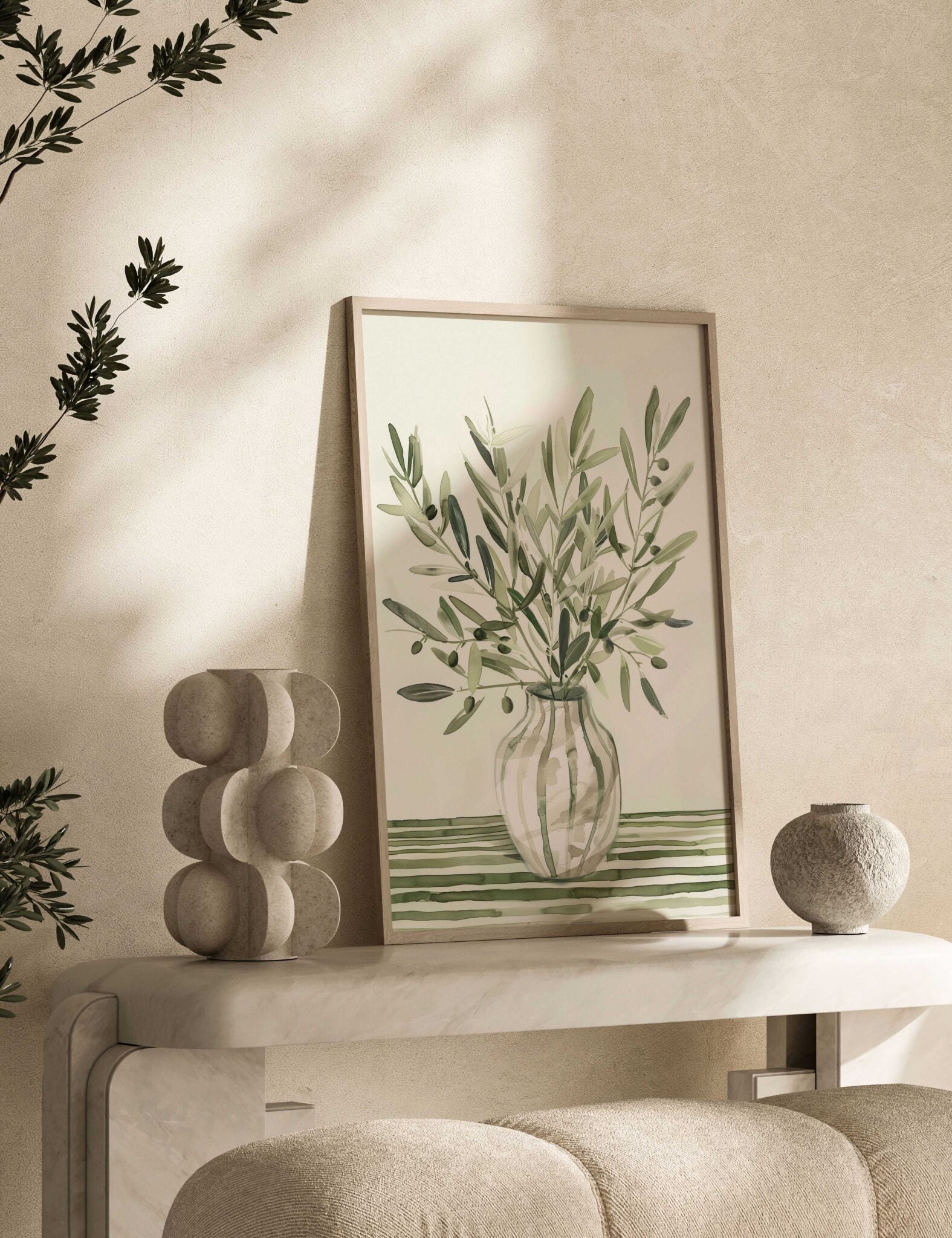 הדפס - Olive vase