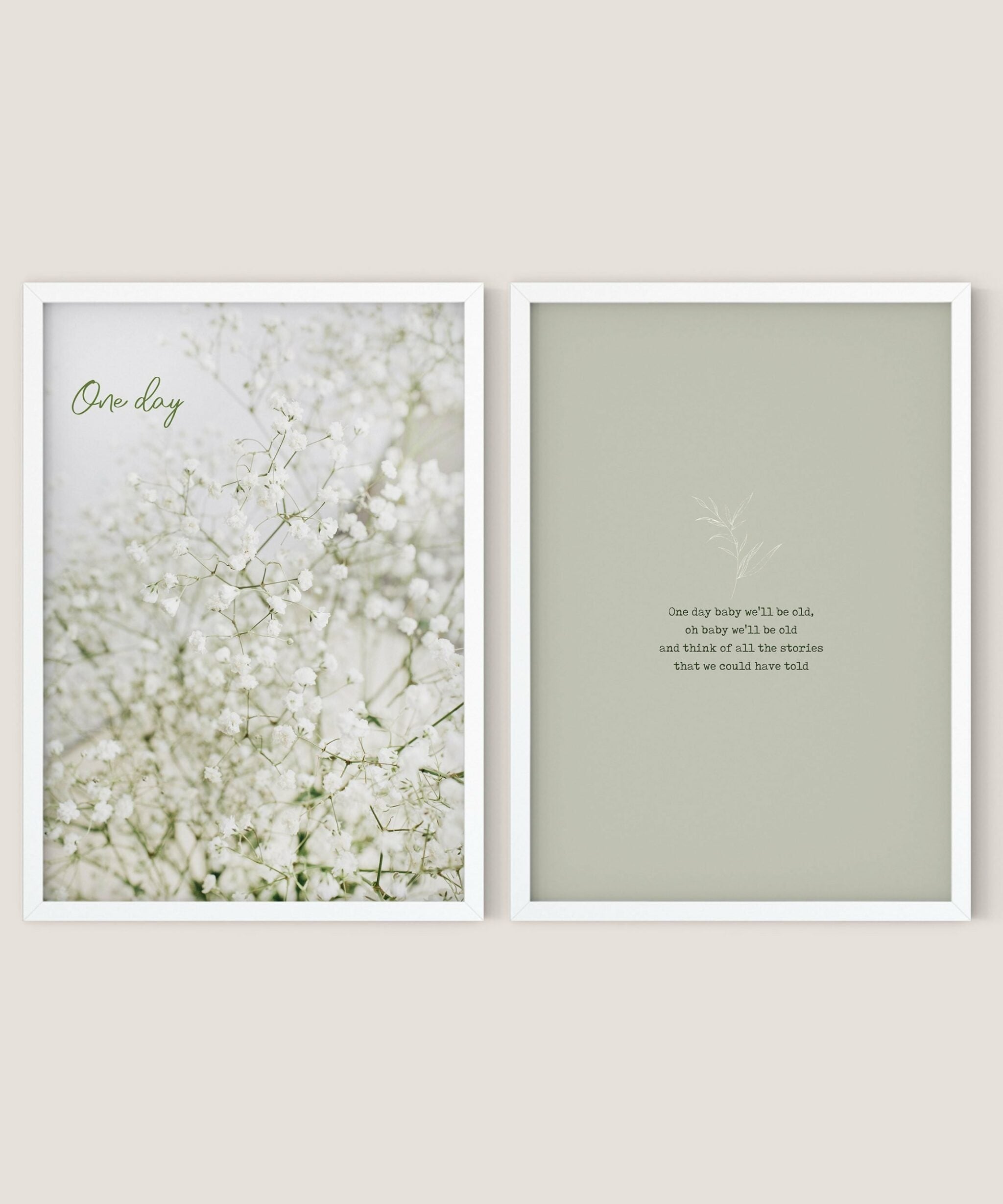 One day - זוג הדפסים