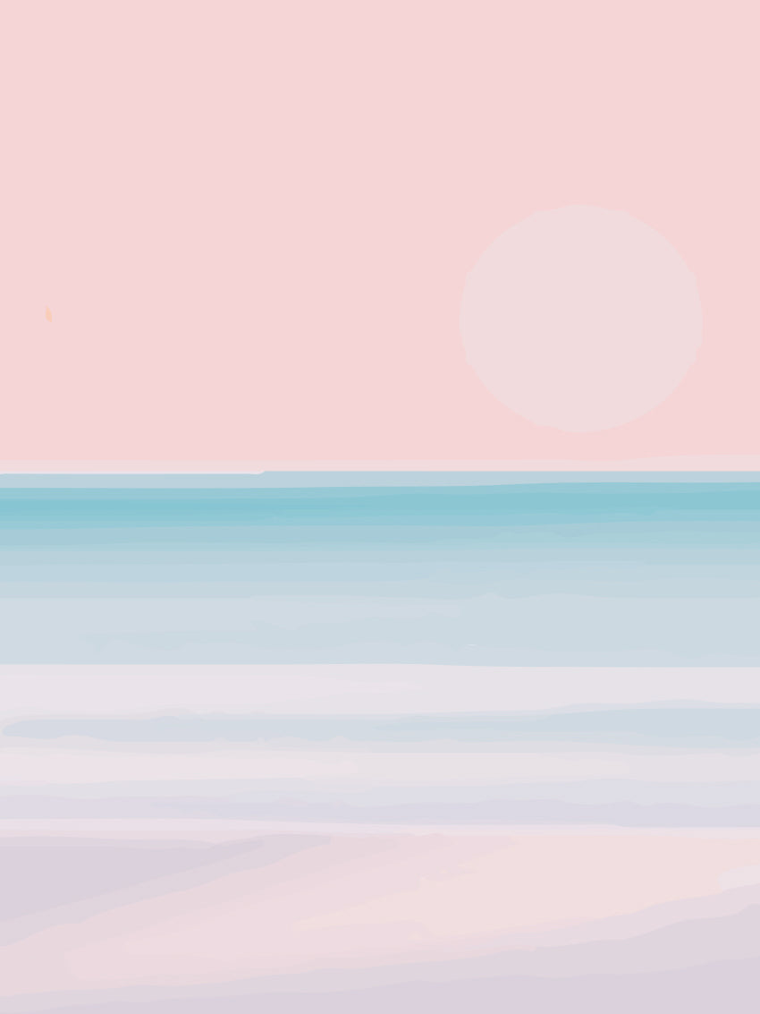 זוג הדפסים - Pastel Sunset