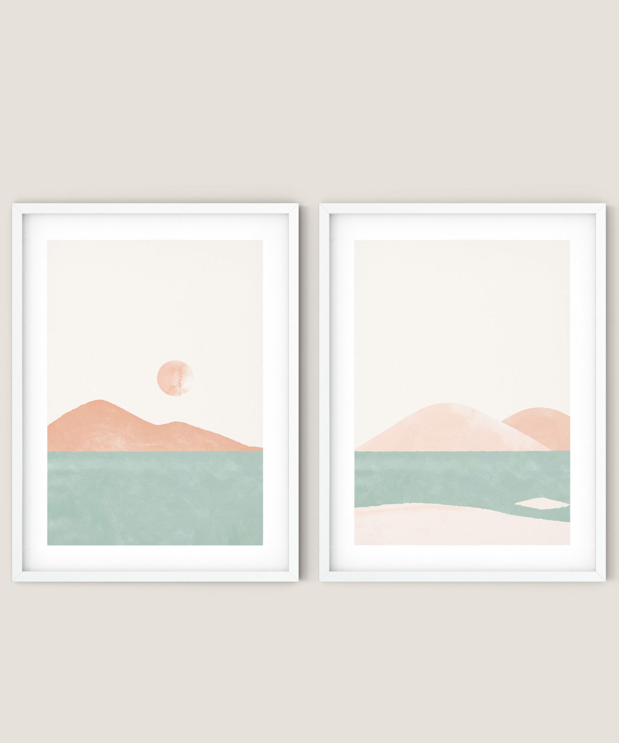 זוג הדפסים - Pastel View