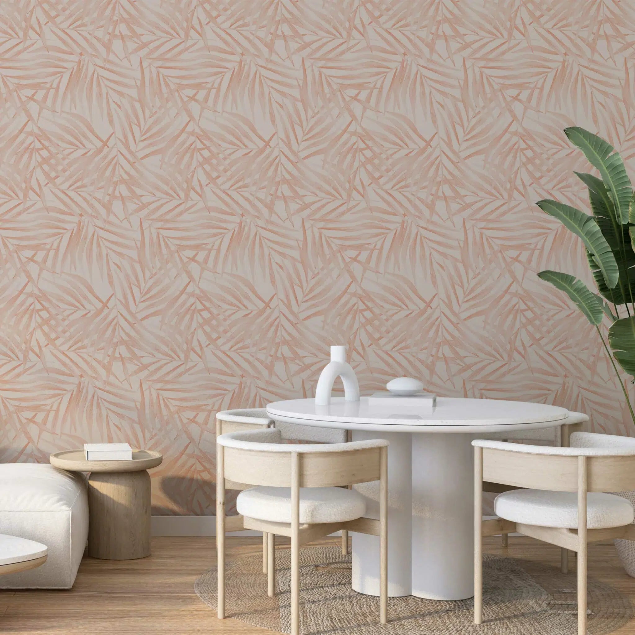 טפט לקיר - דגם עלים פודרה